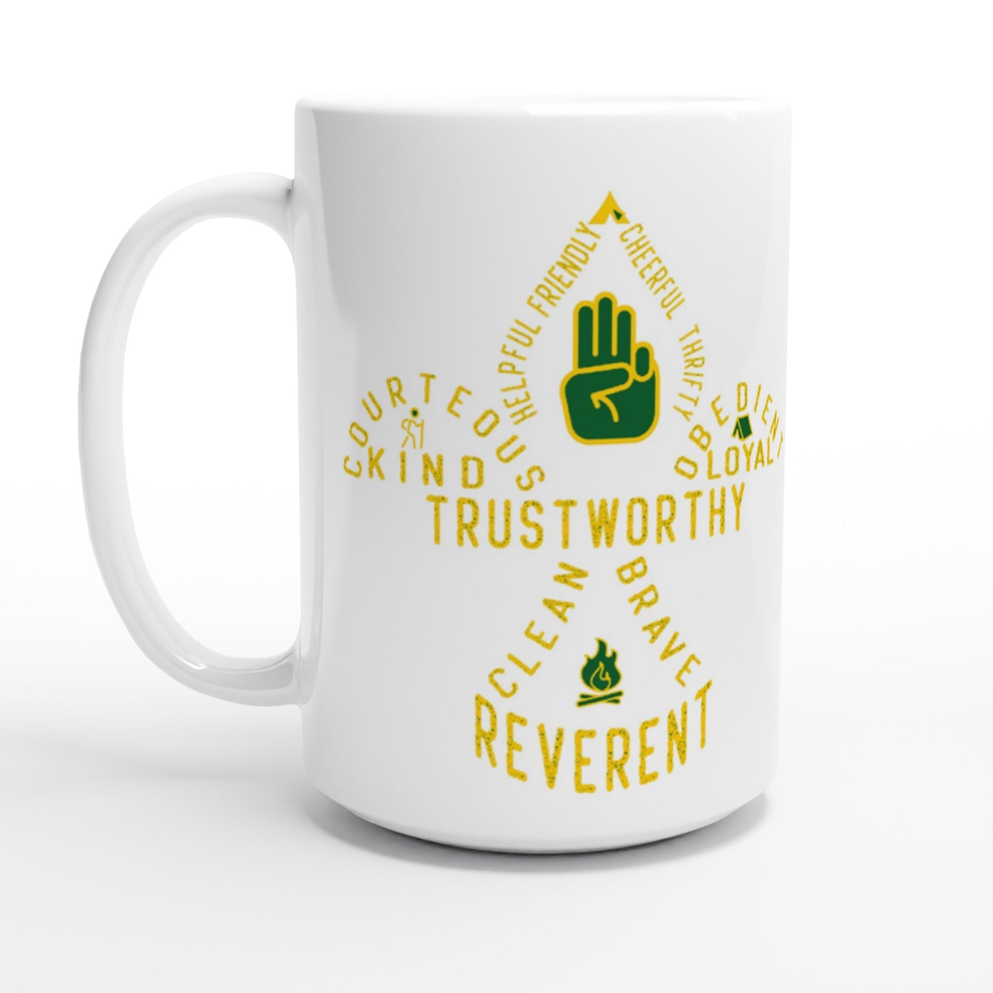 Troop 125 Scout Code v1a - White 15oz Ceramic Mug