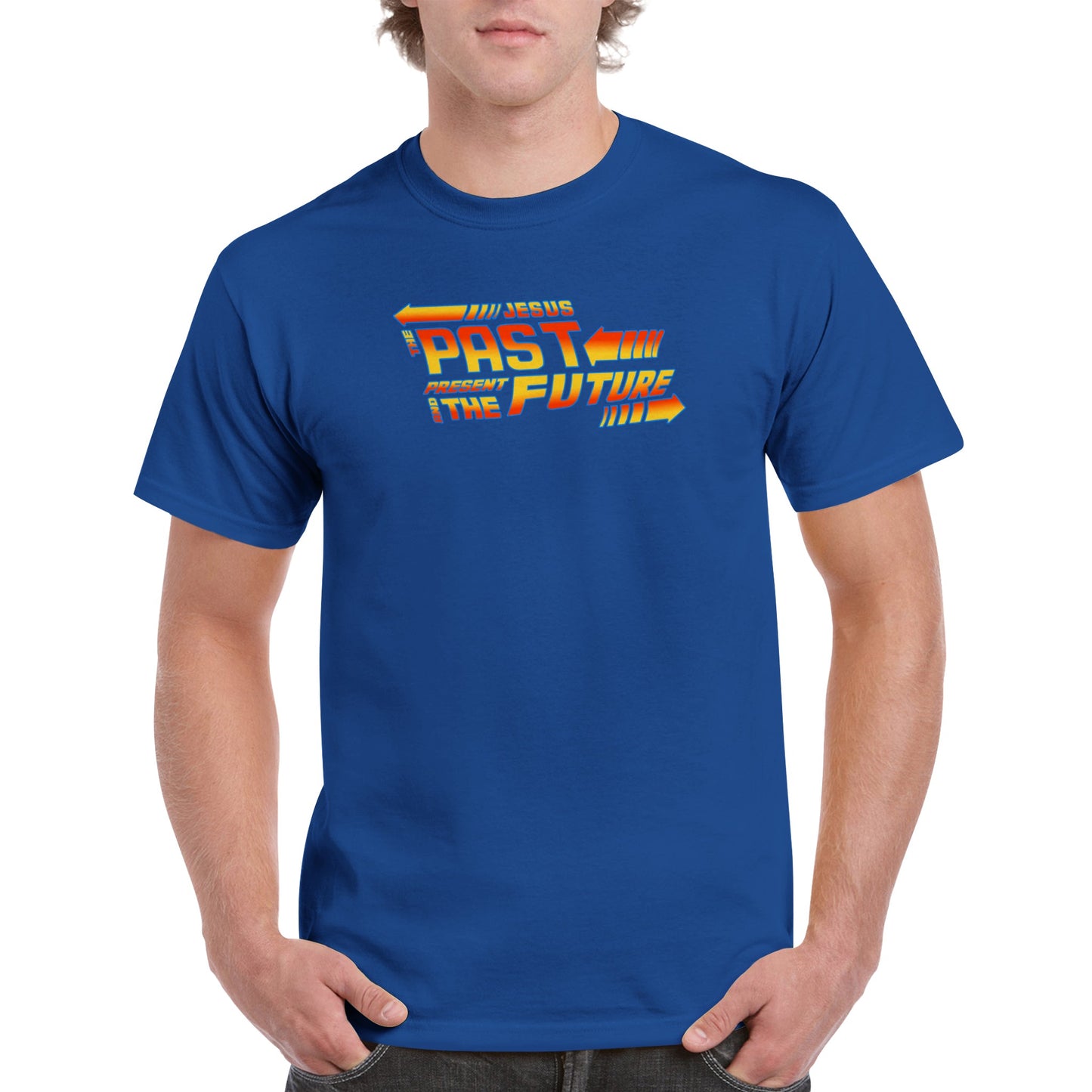 Jesus - The Past, Present & The Future, Heavyweight Unisex Crewneck T-shirt