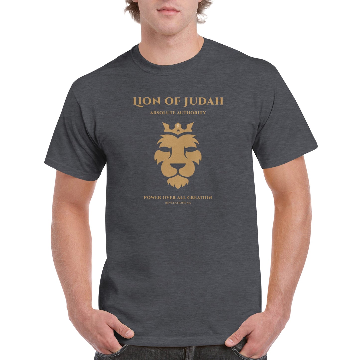 Lion of Judah, Heavyweight Unisex Crewneck T-shirt
