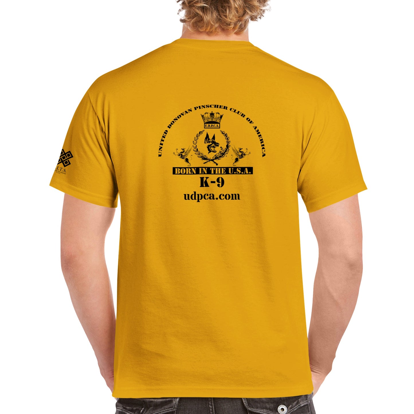 Original Donovan Pinscher Classic Logo, Heavyweight Unisex Crewneck T-shirt