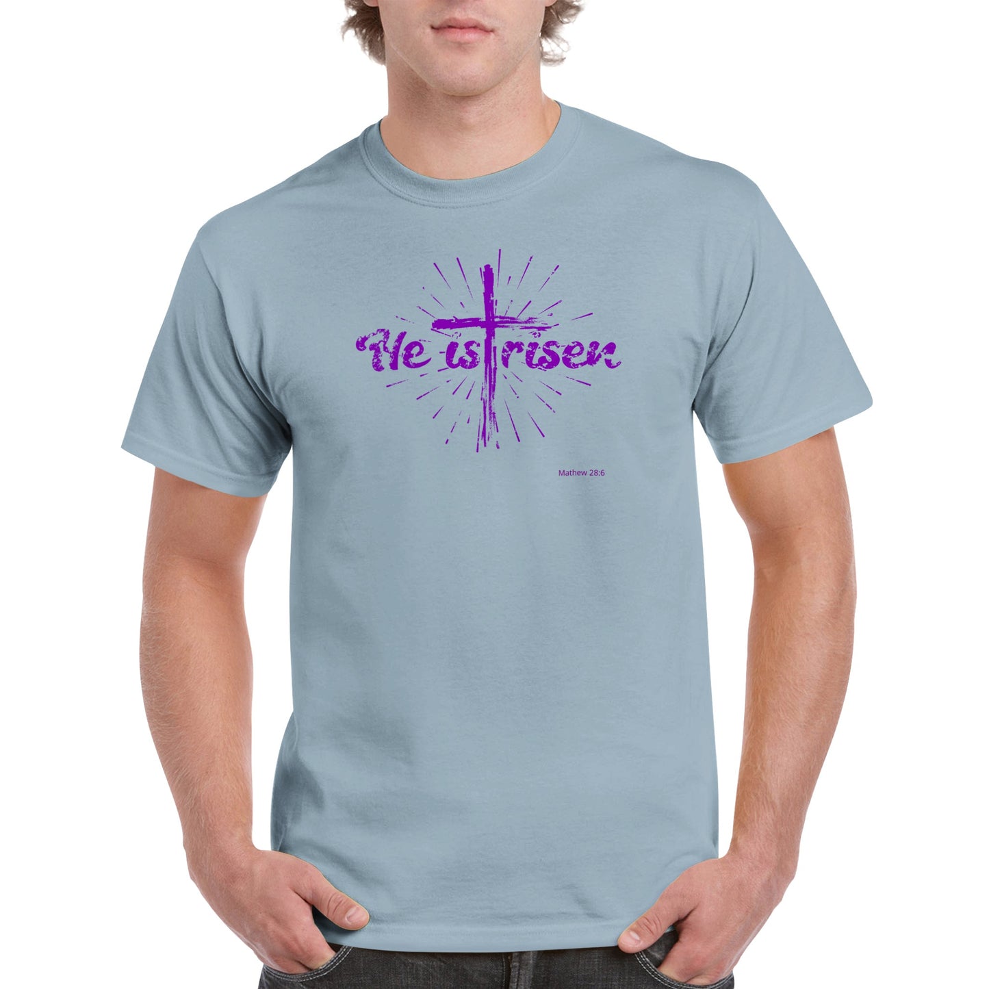 HE IS Risen, Heavyweight Unisex Crewneck T-shirt