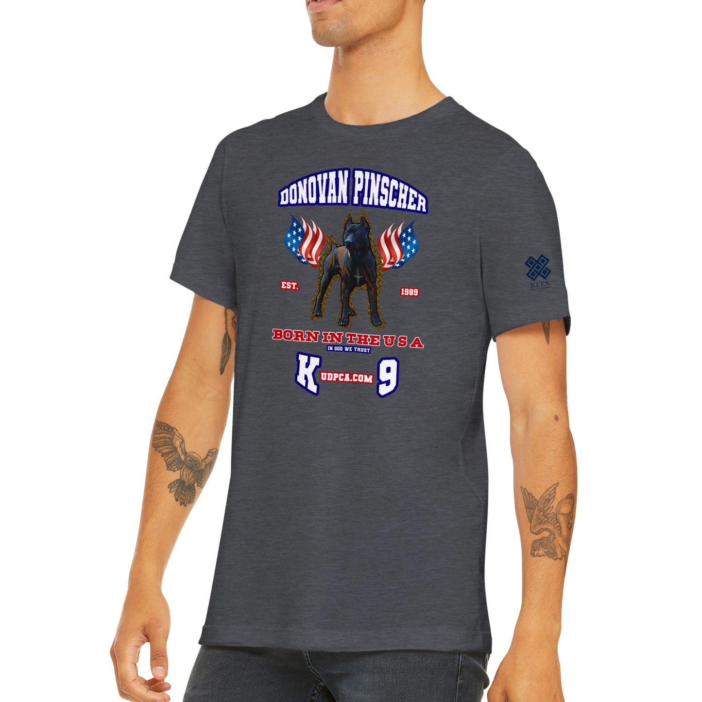 Donovan Pinscher UDPCA K-9, Classic Unisex Crewneck T-shirt