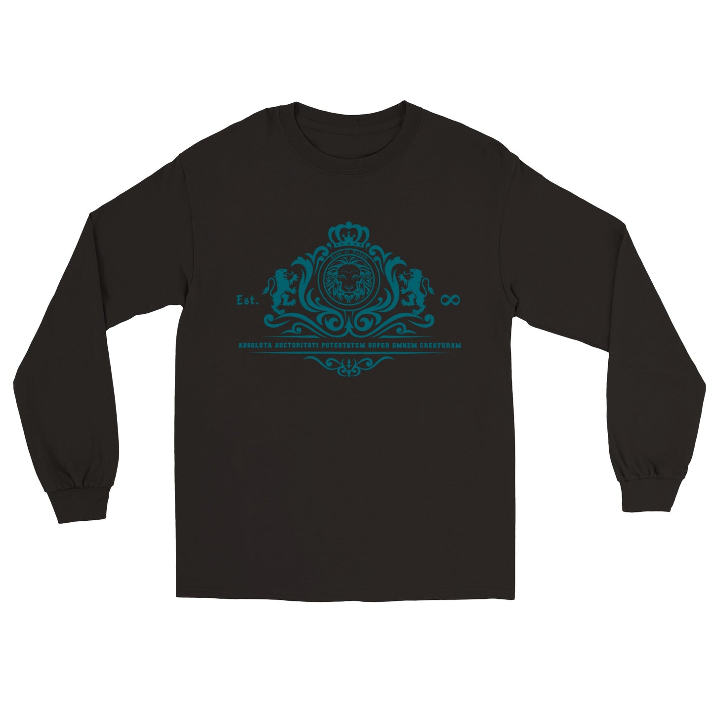 Lion of Judah Stylized CRYSTAL TEAL EDITION, Classic Unisex Longsleeve T-shirt