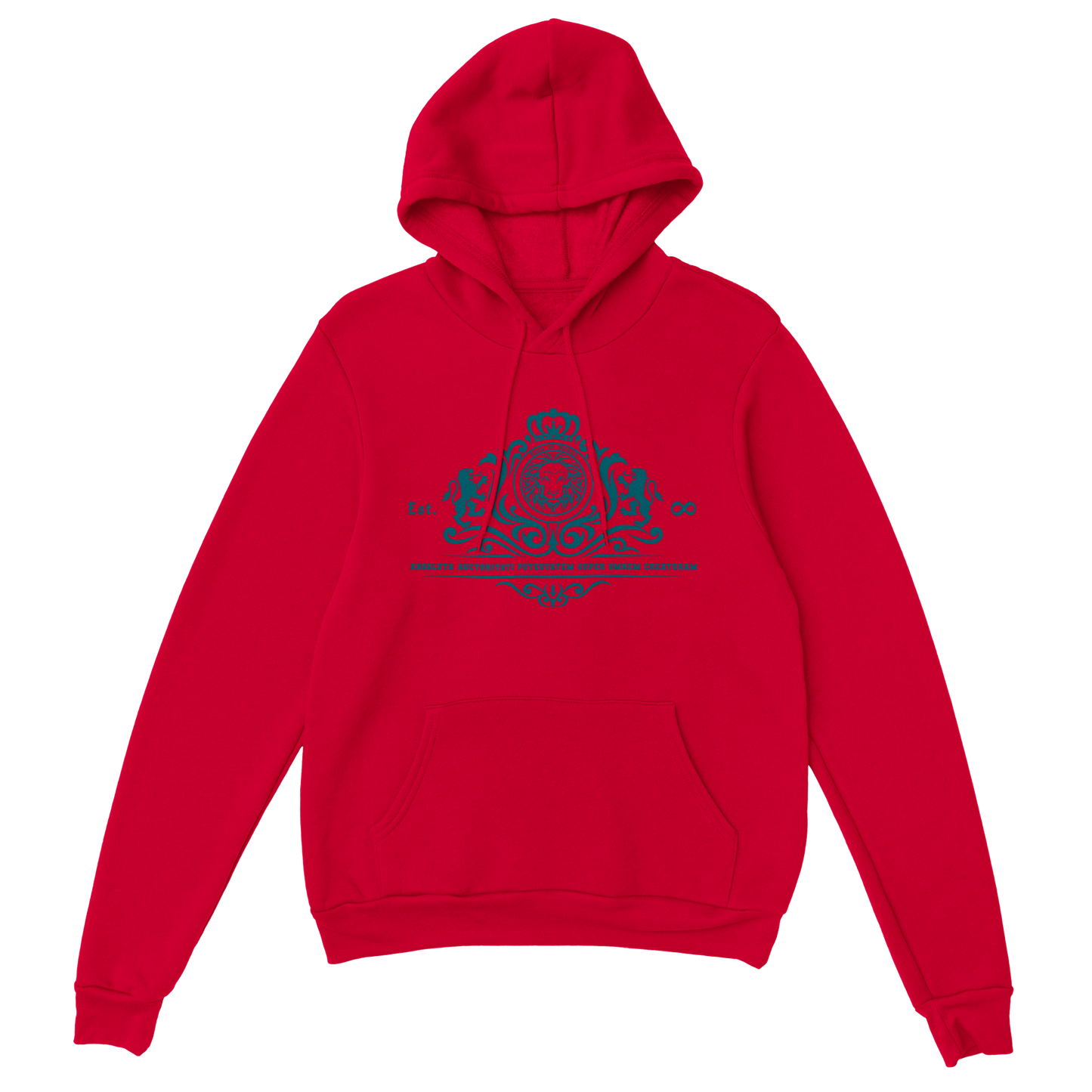 Lion of Judah Stylized CRYSTAL TEAL EDITION, Classic Unisex Pullover Hoodie