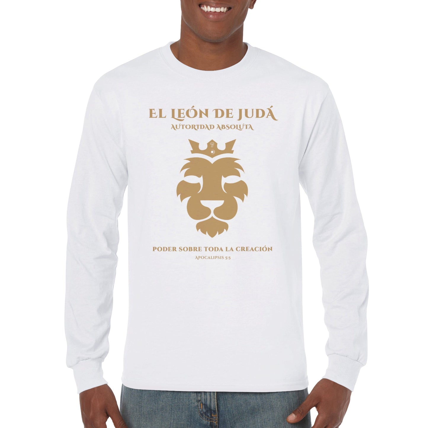 Leon de Juda, Camiseta Manga Larga Clasica Unisexo