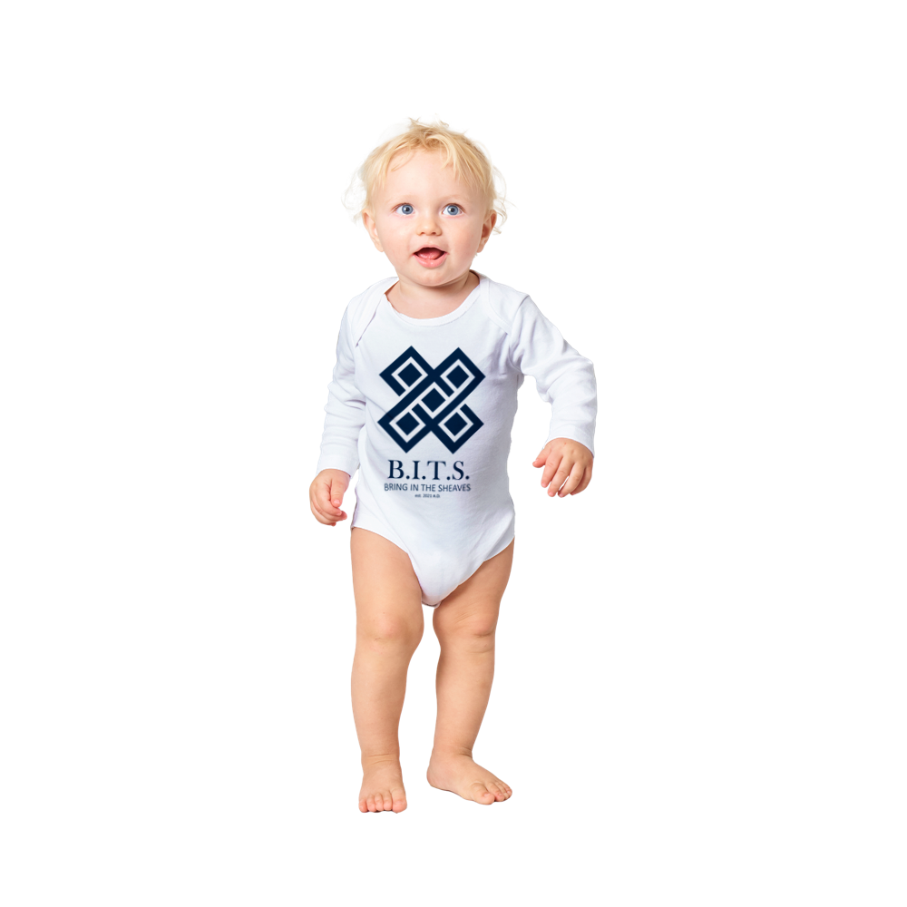 B.I.T.S. Logo, Classic Baby Long Sleeve Onesies