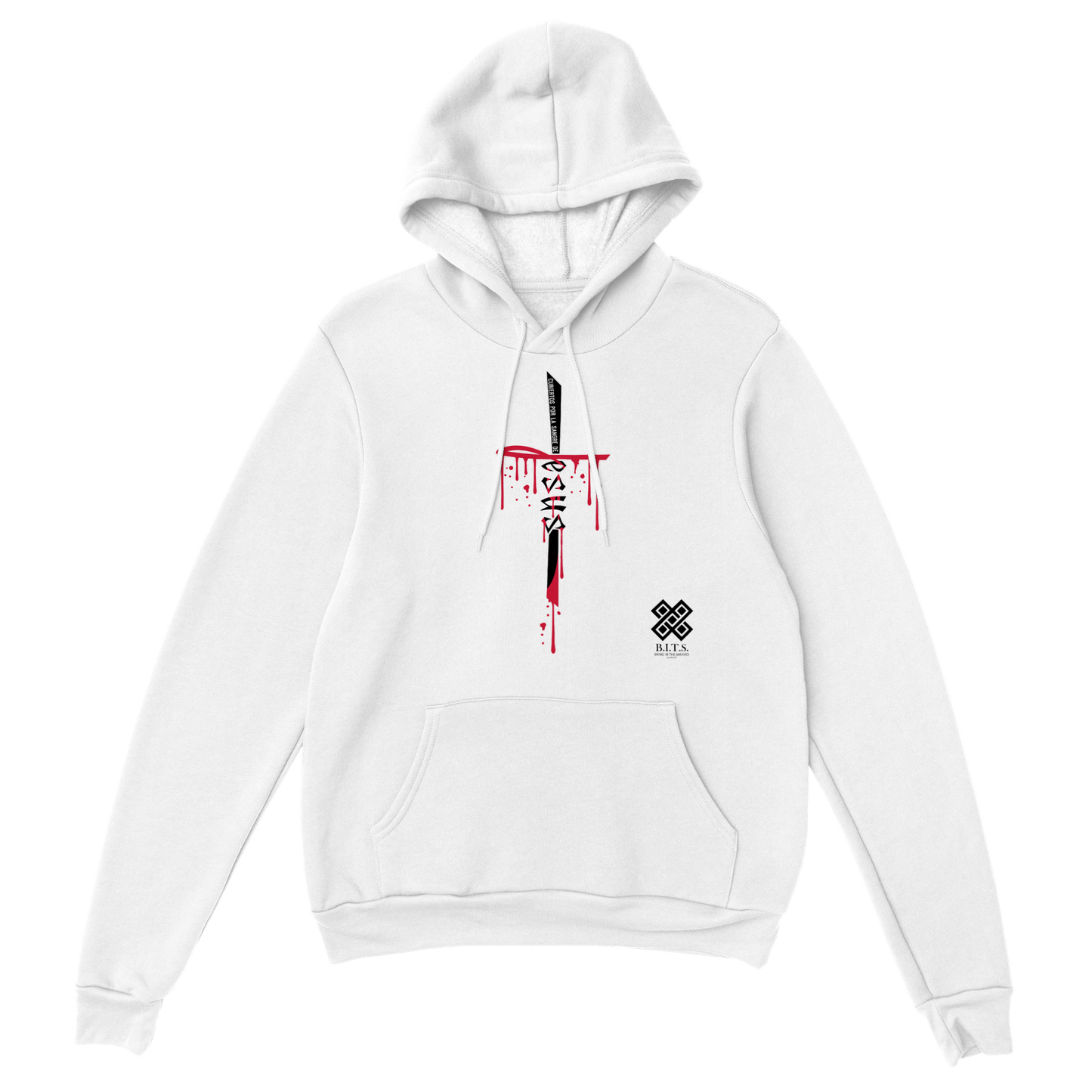 Cubierto Por La Sangre De Cristo, Sudadera con Capucha Clasica - Unisexo
