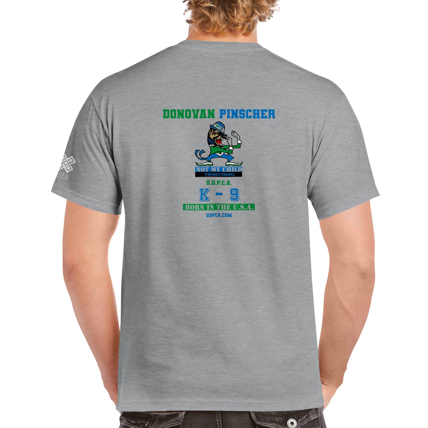 Donovan Pinscher Not My Child, Heavyweight Unisex Crewneck T-shirt