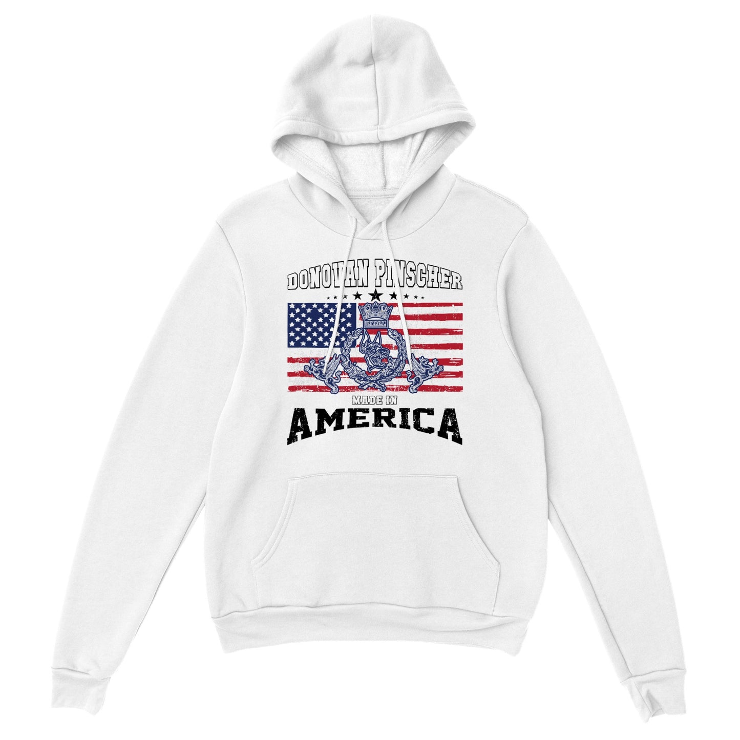 Donovan Pinscher American Made Classic Crest, Classic Unisex Pullover Hoodie