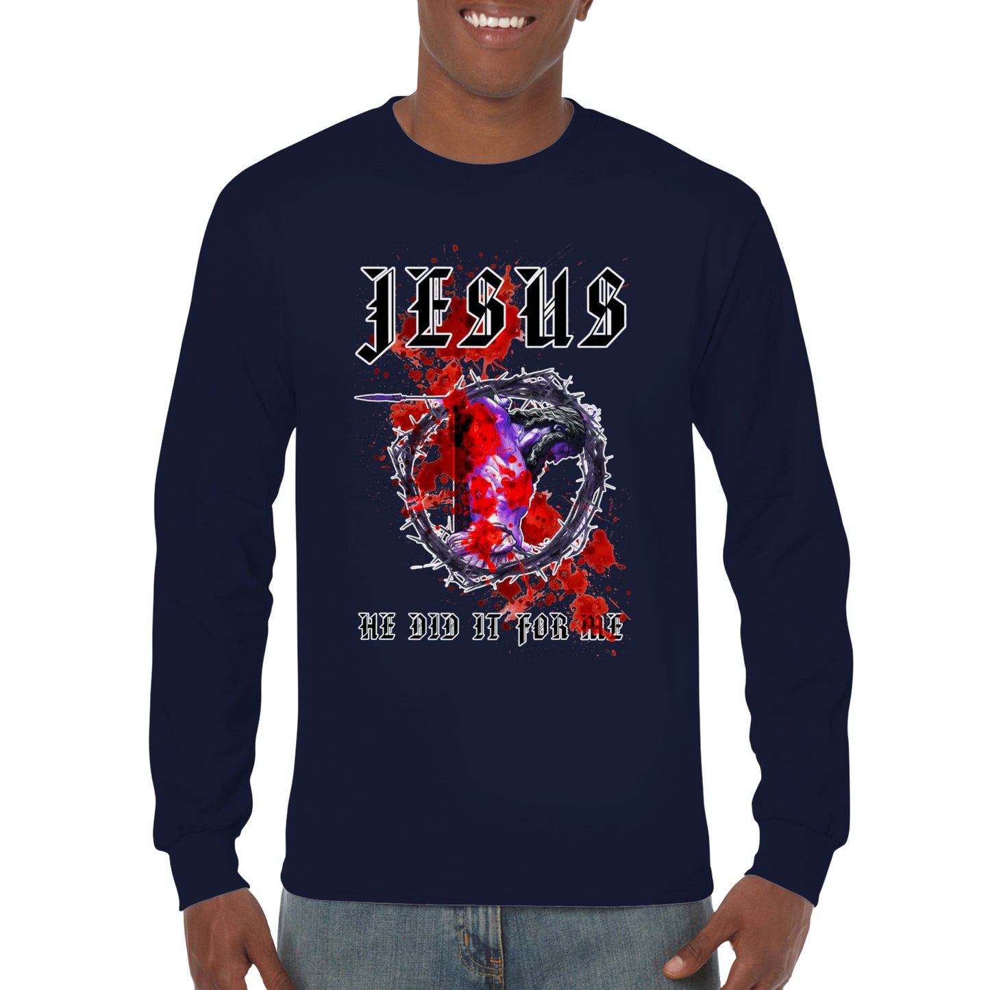 JESUS Did IT For Me, Classic Unisex Longsleeve T-shirt