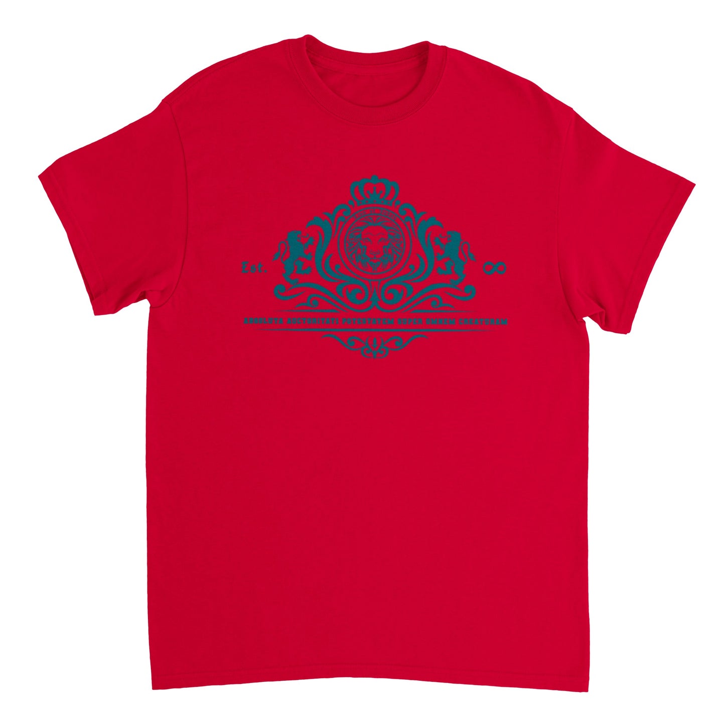 Lion of Judah Stylized CRYSTAL TEAL EDITION, Heavyweight Unisex Crewneck T-shirt