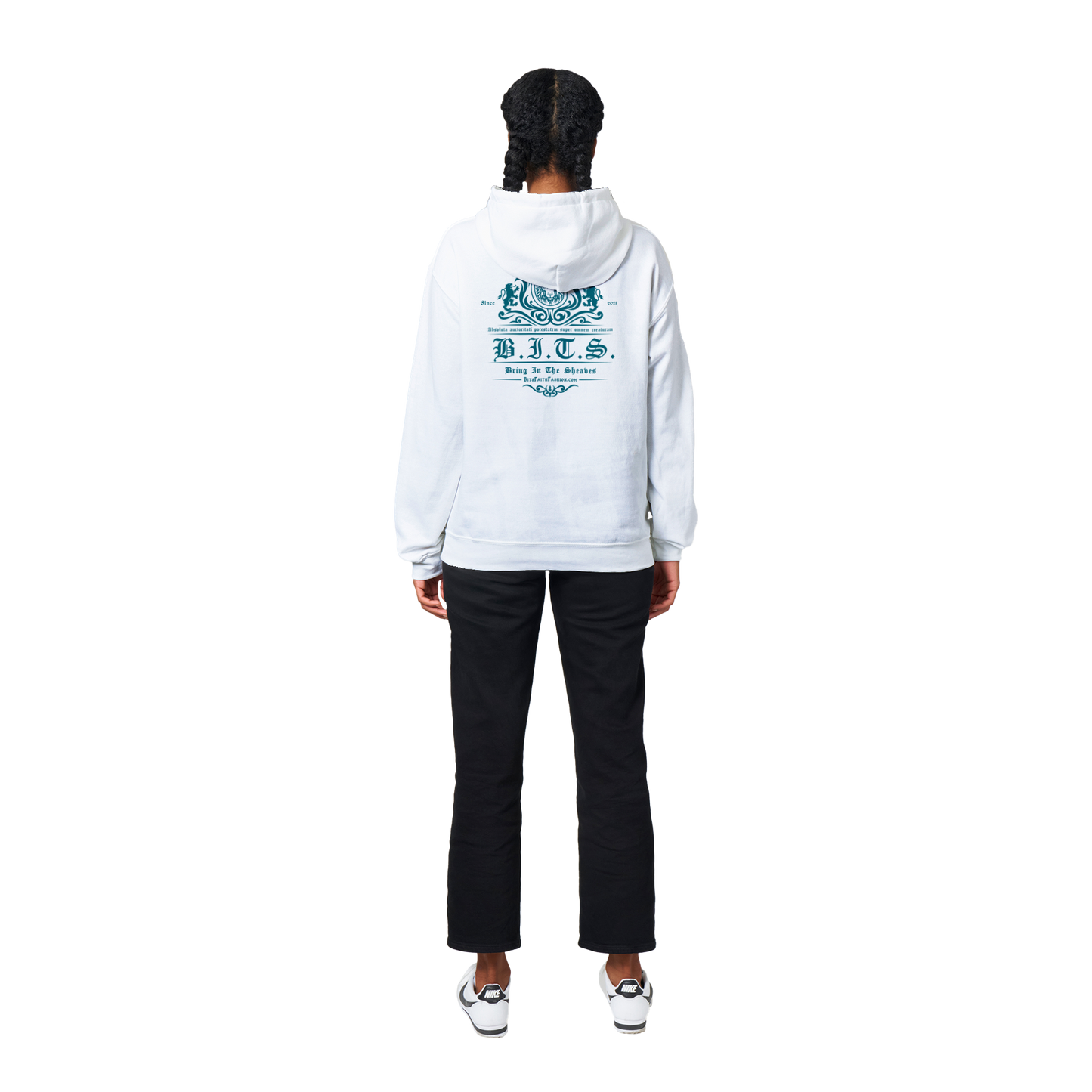 Lion of Judah Stylized CRYSTAL TEAL EDITION, Classic Unisex Pullover Hoodie
