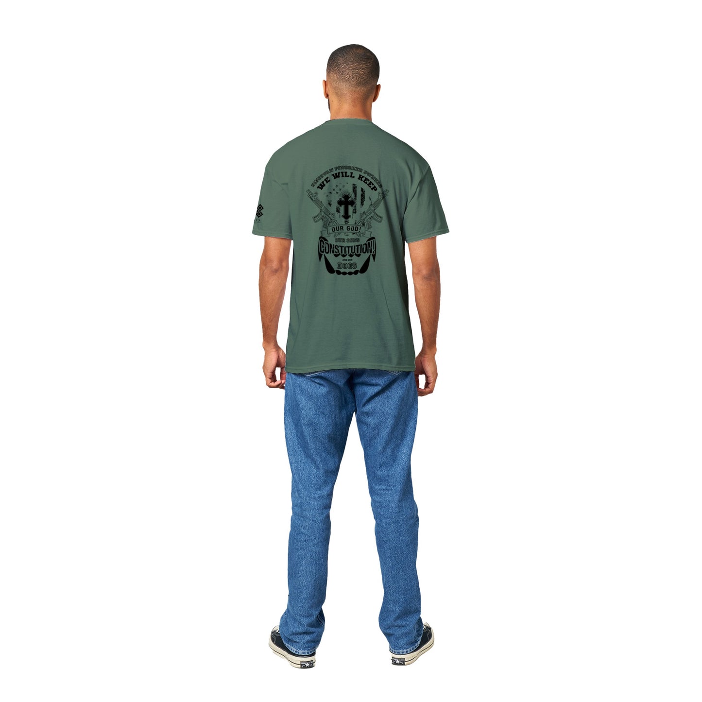 Donovan Pinscher Our Rights Will Not be Stolen, Heavyweight Unisex Crewneck T-shirt
