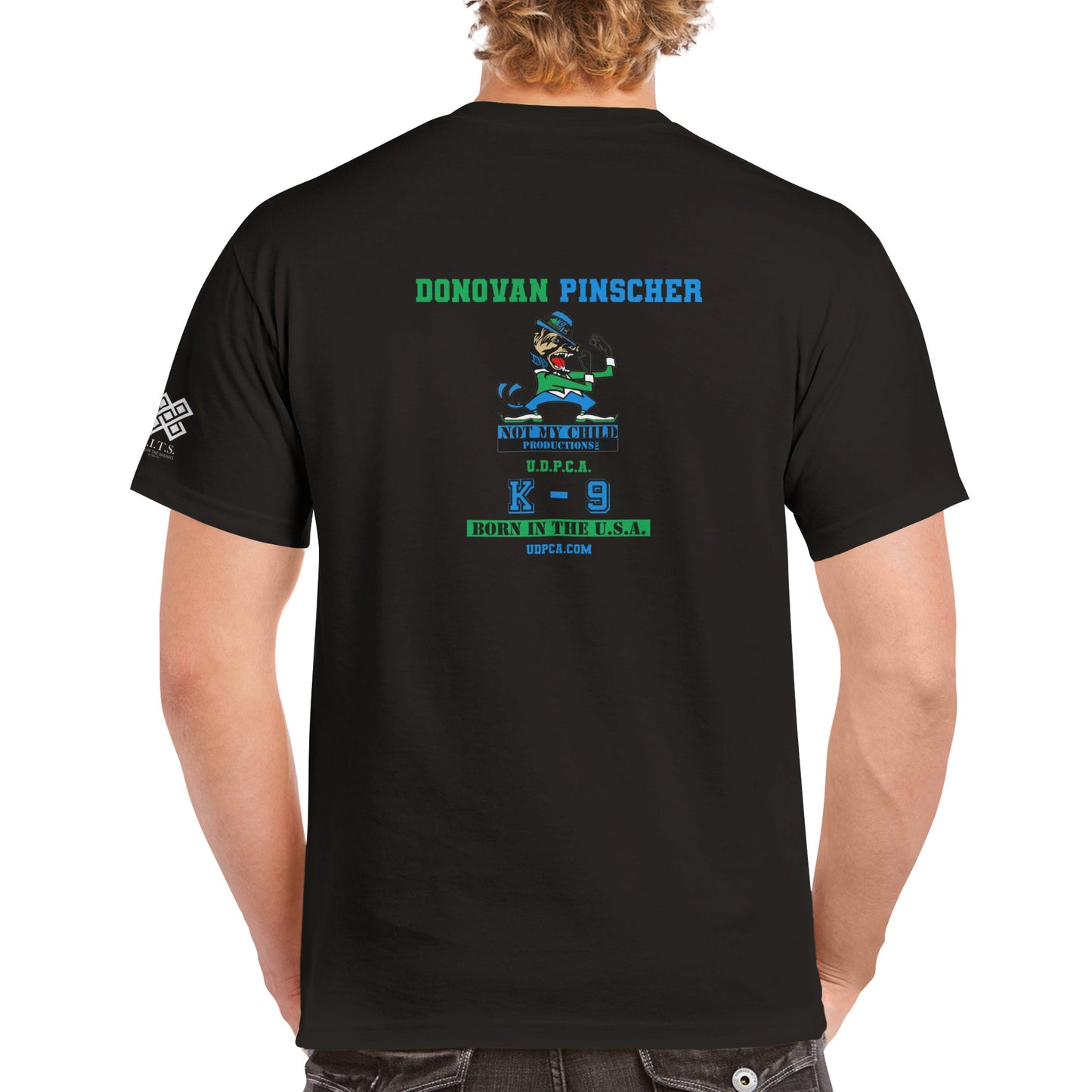Donovan Pinscher Not My Child, Heavyweight Unisex Crewneck T-shirt