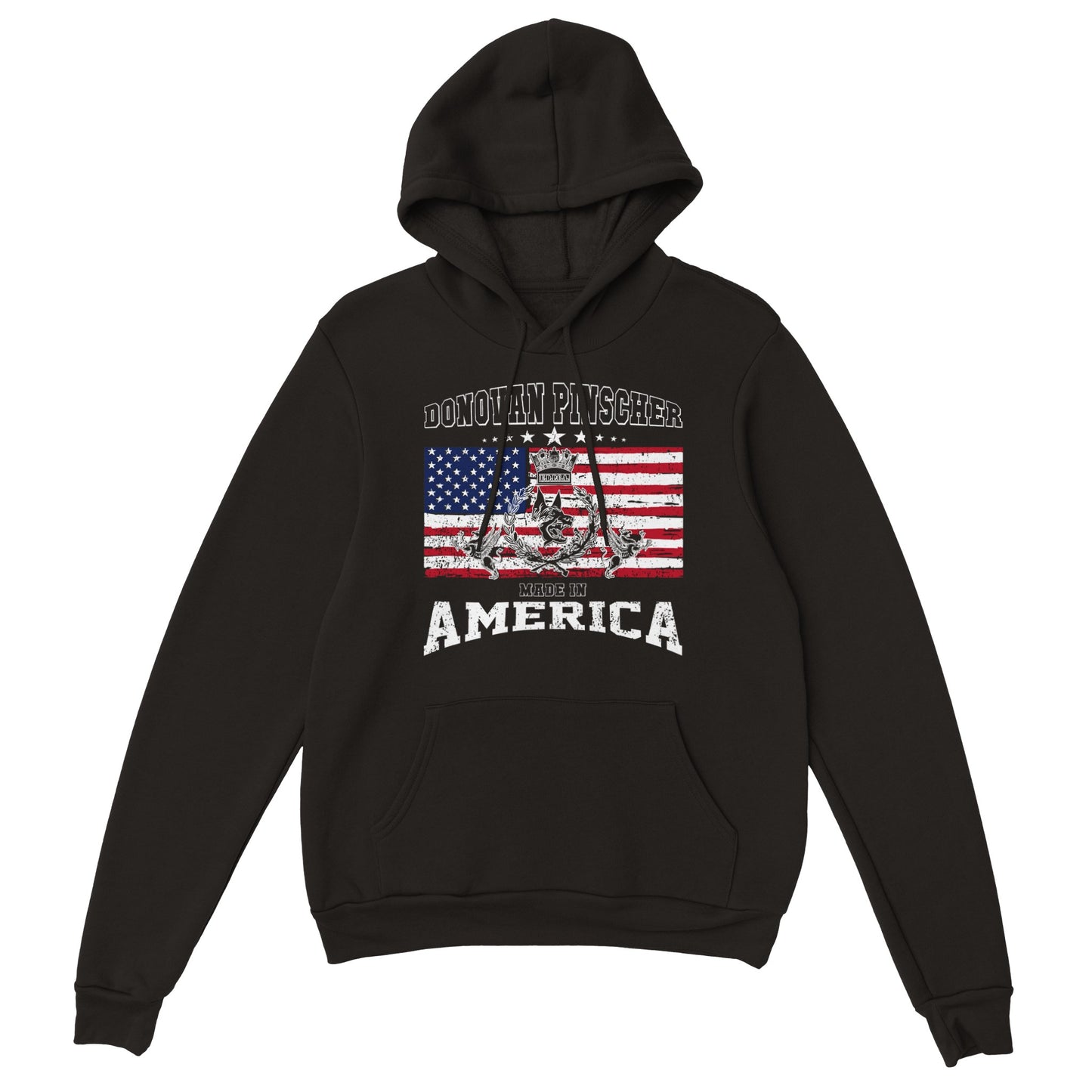Donovan Pinscher American Made Classic Crest, Classic Unisex Pullover Hoodie