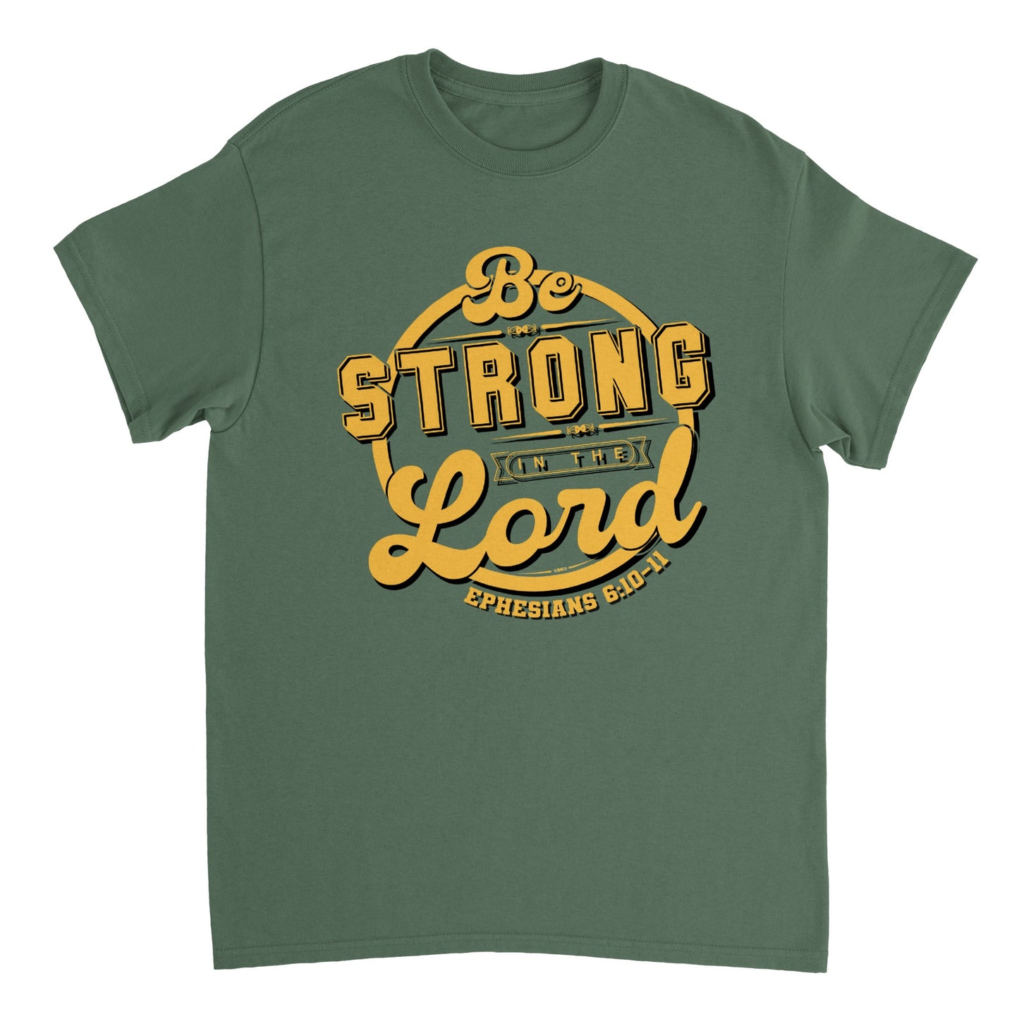 Be Strong in The Lord Ephesians 6:10-11, Heavyweight Unisex Crewneck T-shirt