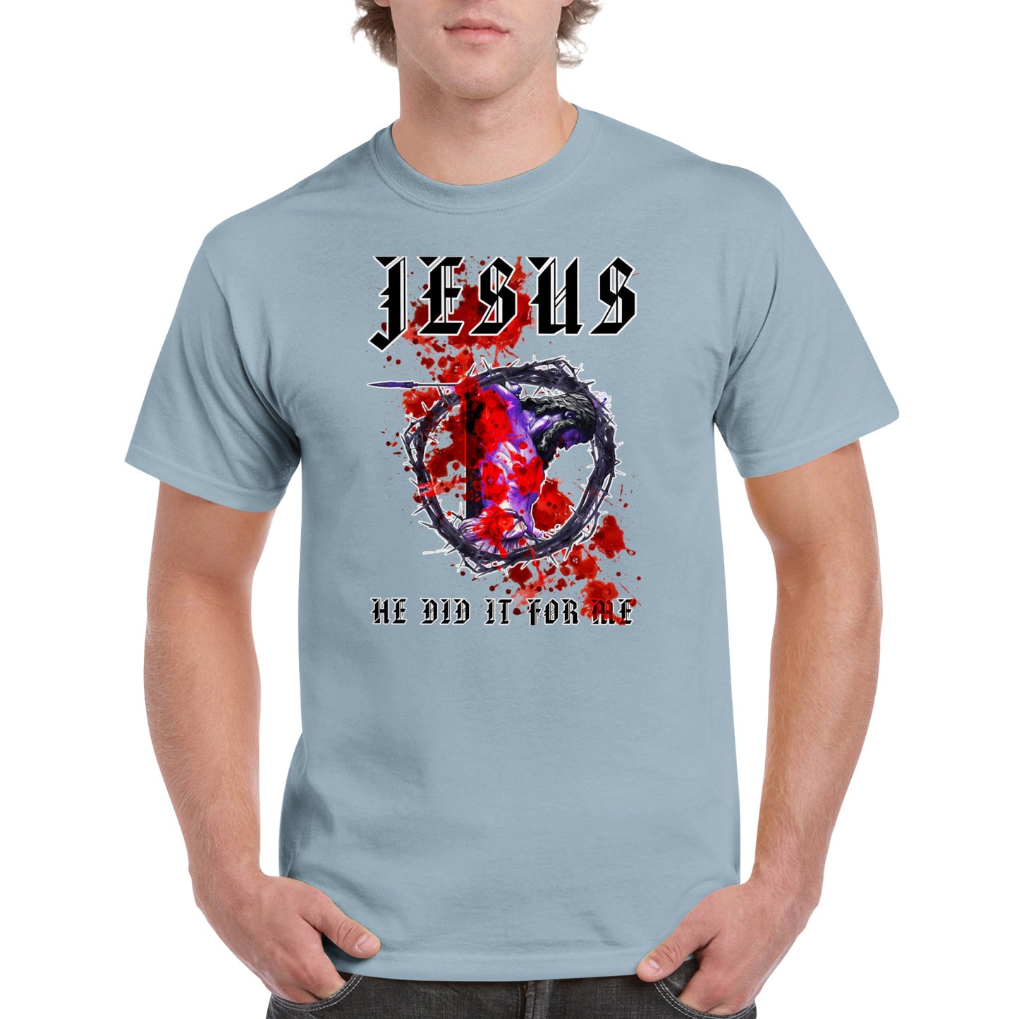 JESUS Did IT For Me, Heavyweight Unisex Crewneck T-shirt