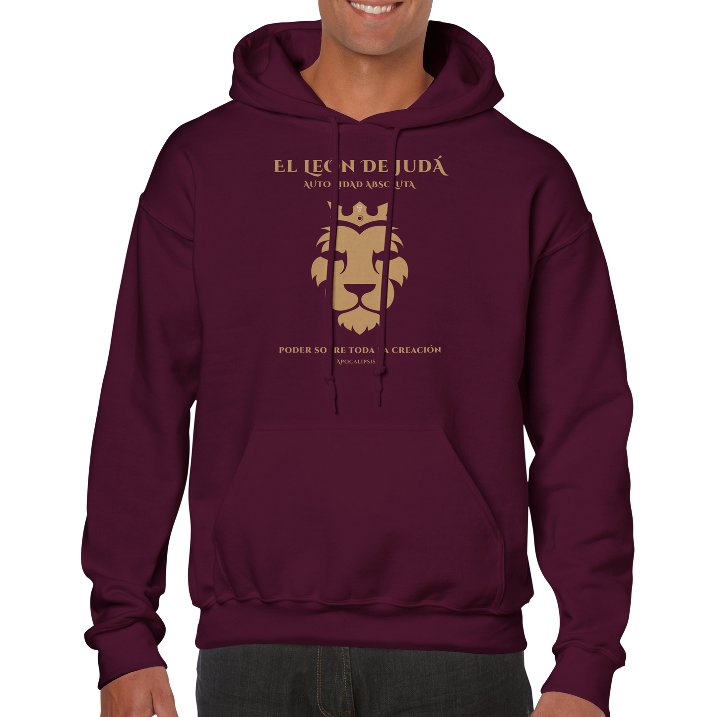 Leon De Juda, Sudadera con Capucha Clasica - Unisexo