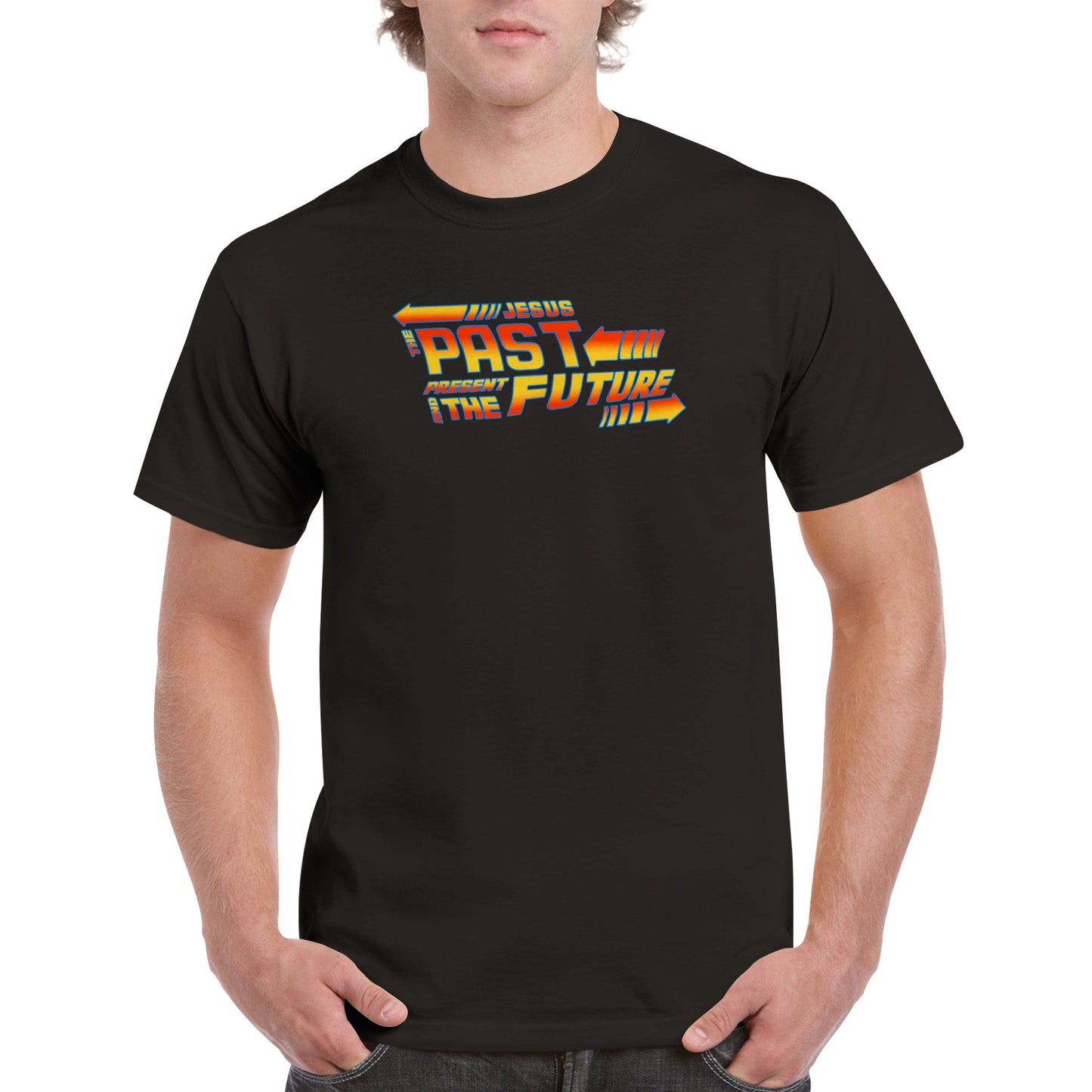 Jesus - The Past, Present & The Future, Heavyweight Unisex Crewneck T-shirt