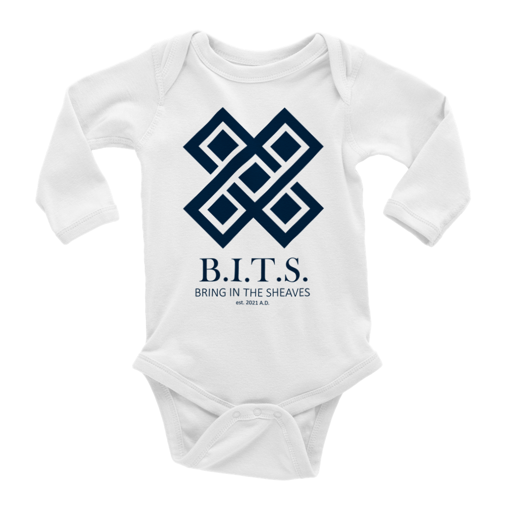 B.I.T.S. Logo, Classic Baby Long Sleeve Onesies