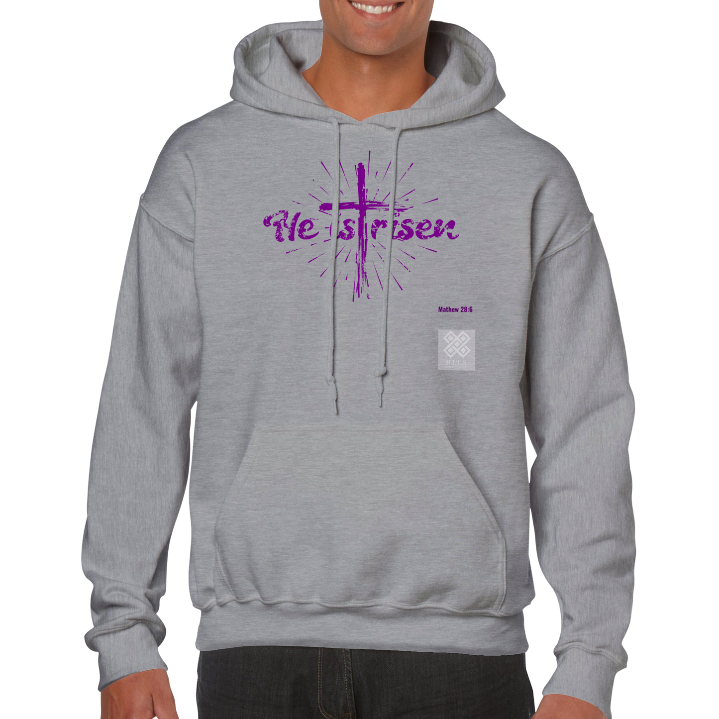 HE IS Risen, Classic Unisex Pullover Hoodie