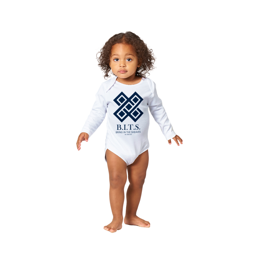 B.I.T.S. Logo, Classic Baby Long Sleeve Onesies