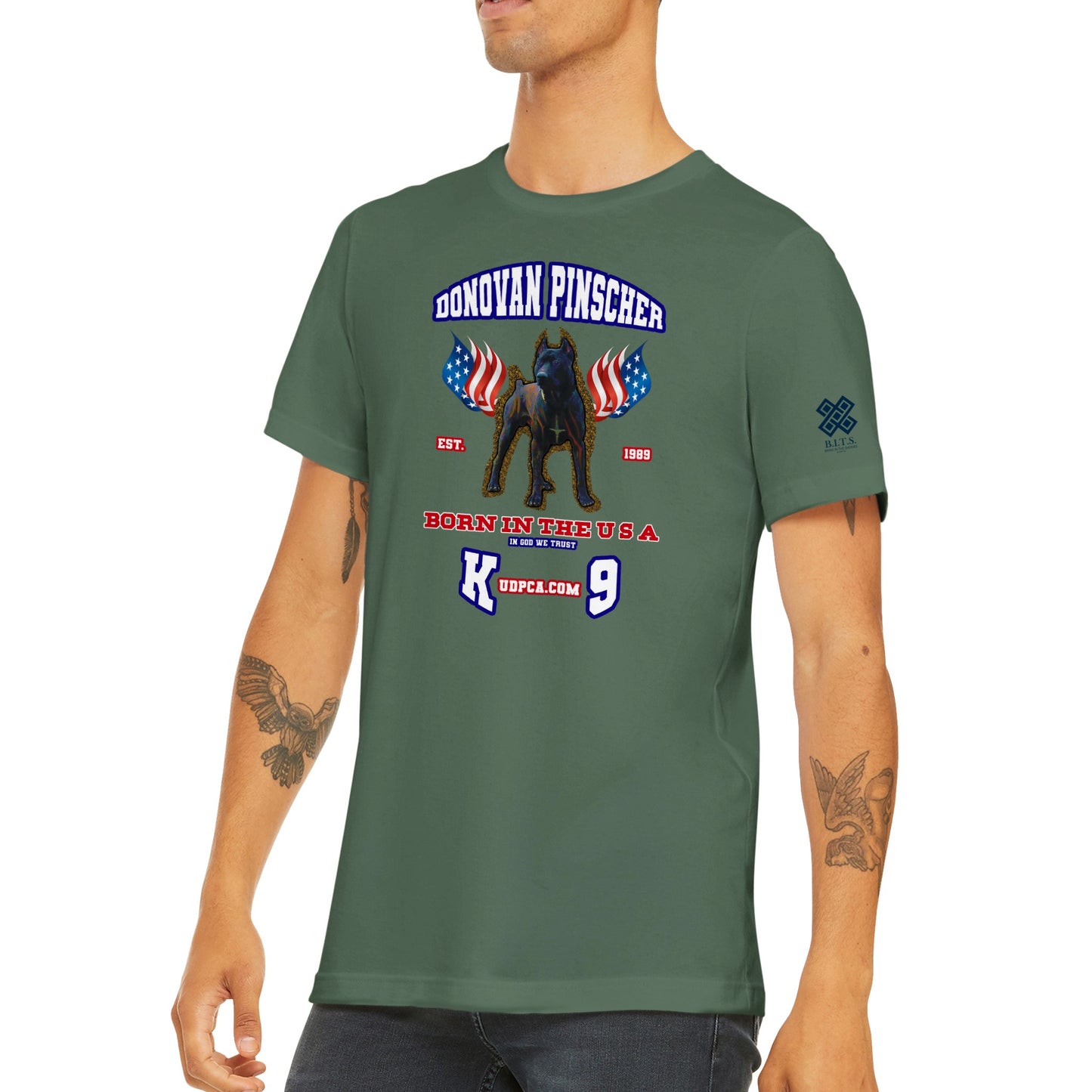 Donovan Pinscher UDPCA K-9, Classic Unisex Crewneck T-shirt