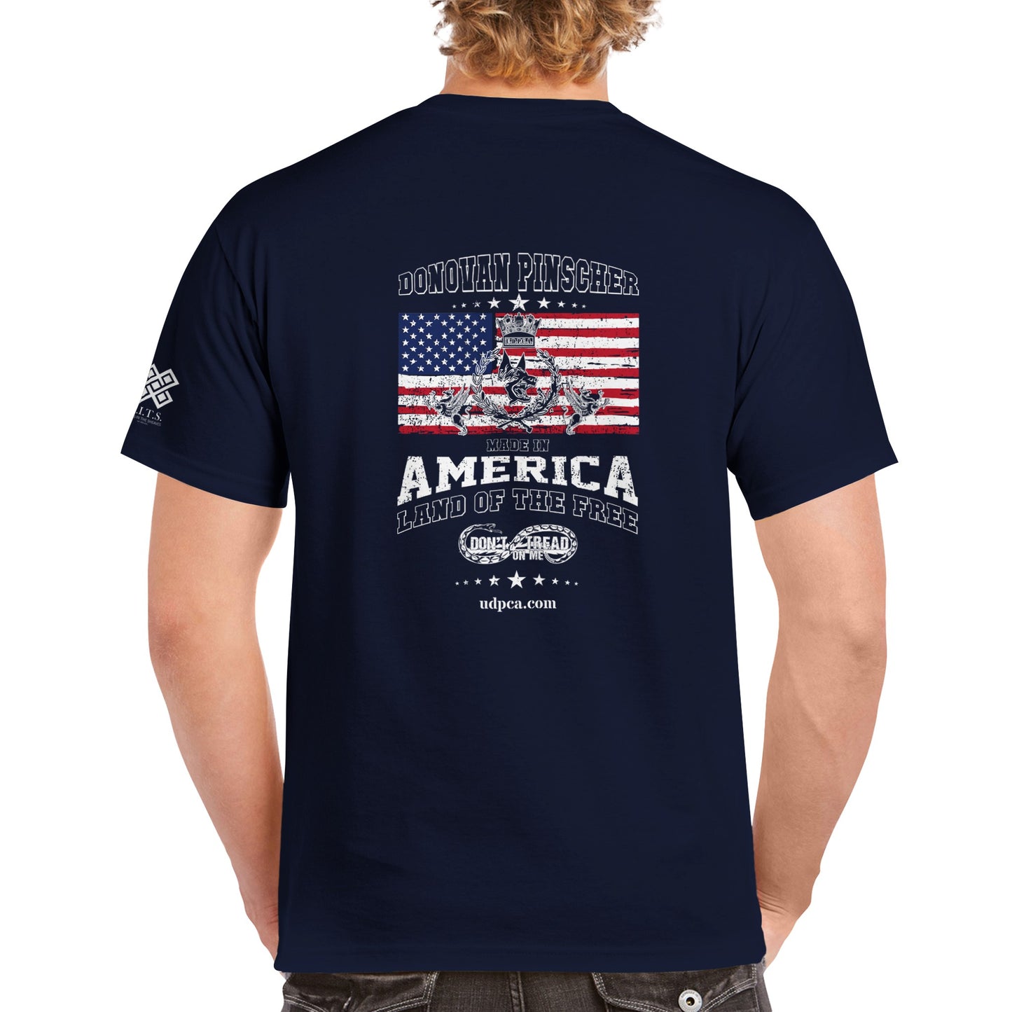 Donovan Pinscher American Made Classic Crest, Heavyweight Unisex Crewneck T-shirt