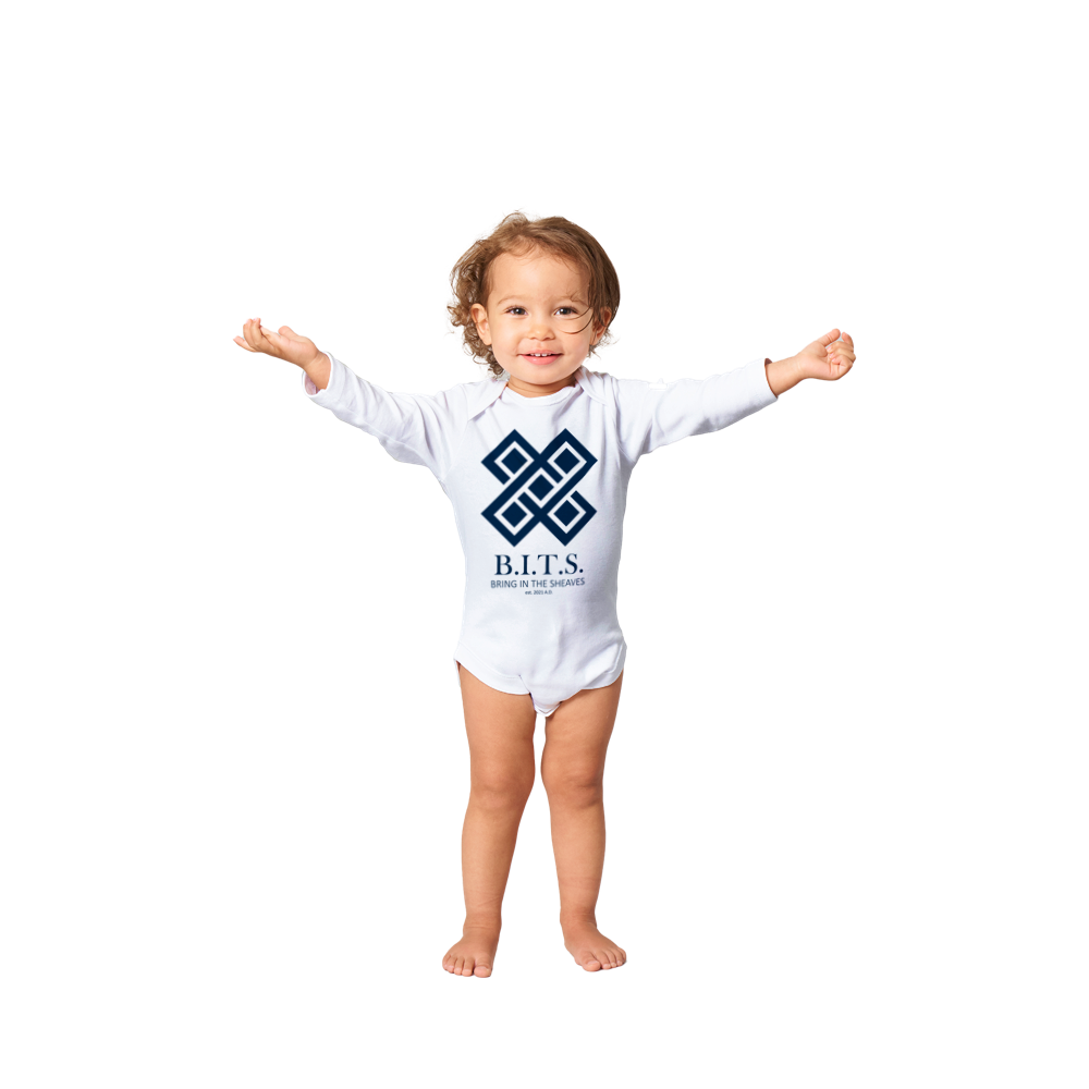 B.I.T.S. Logo, Classic Baby Long Sleeve Onesies