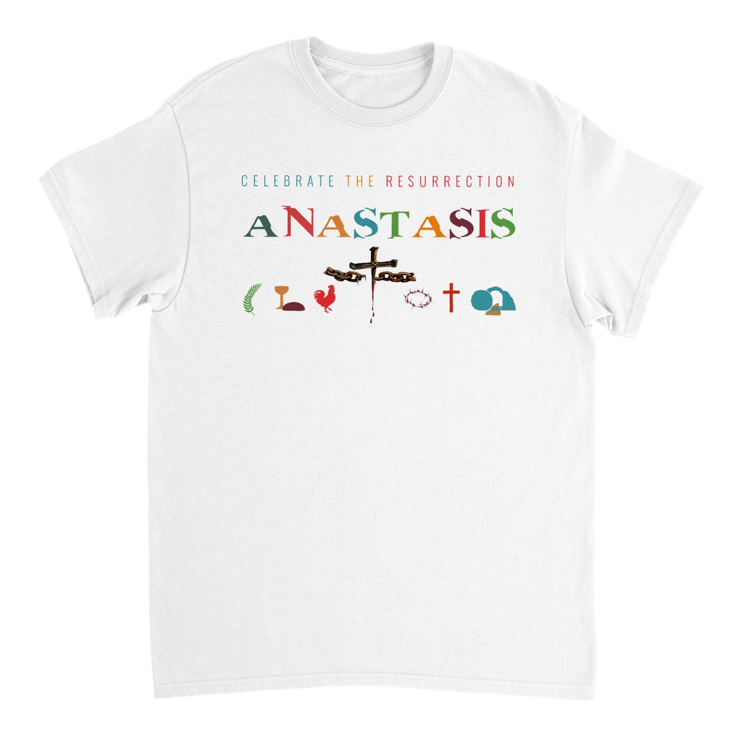 Anastasis Celebrate the Resurrection, Heavyweight Unisex Crewneck T-shirt