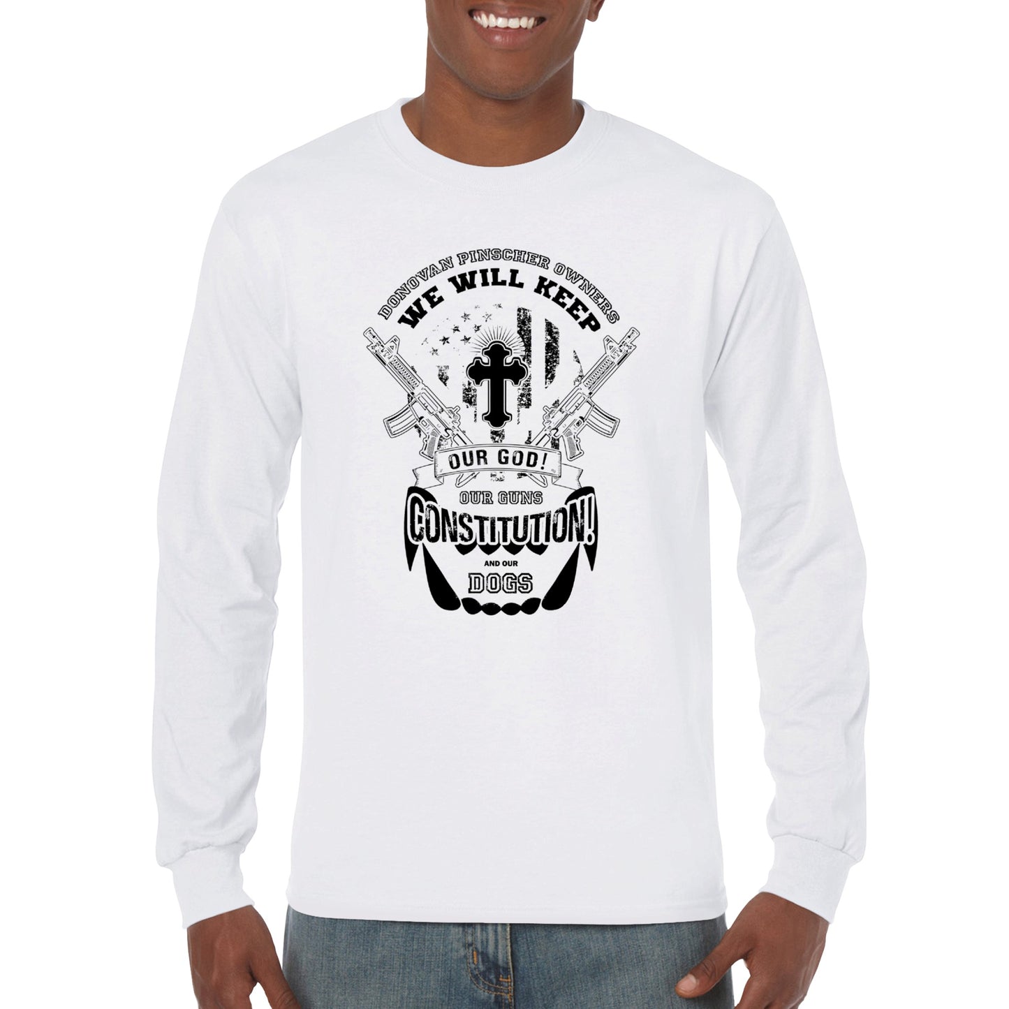 Donovan Pinscher Our Rights Will Not be Stolen, Classic Unisex Longsleeve T-shirt