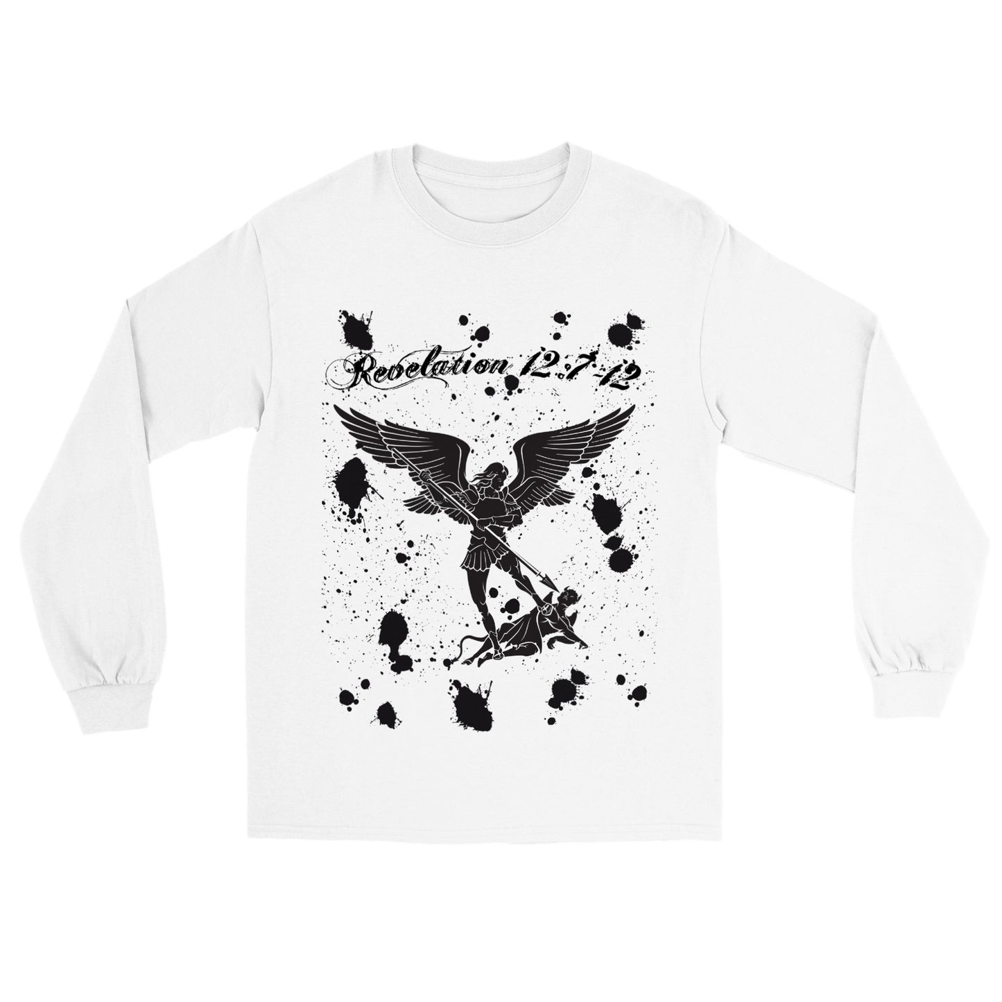 Revelation 12:7-12 Arch Angel Michael Conquers, Classic Unisex Longsleeve T-shirt