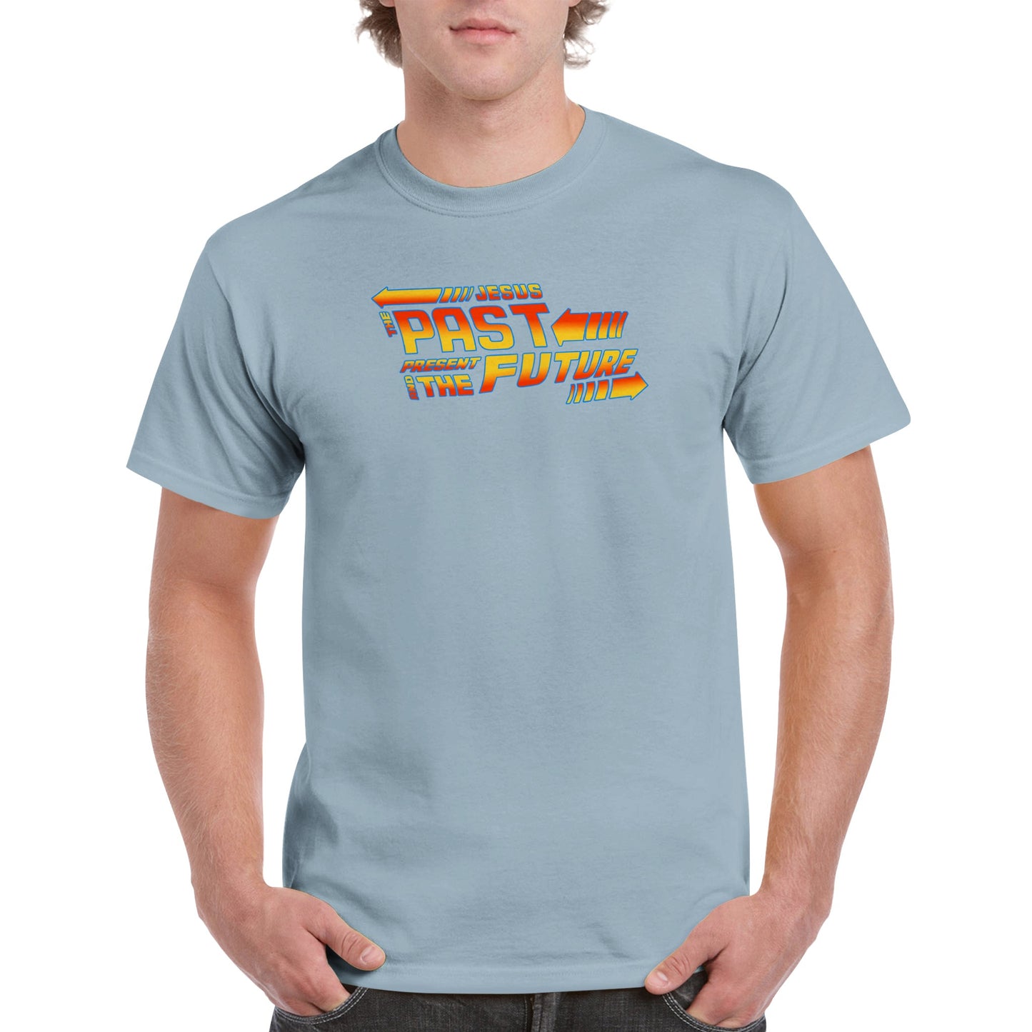 Jesus - The Past, Present & The Future, Heavyweight Unisex Crewneck T-shirt