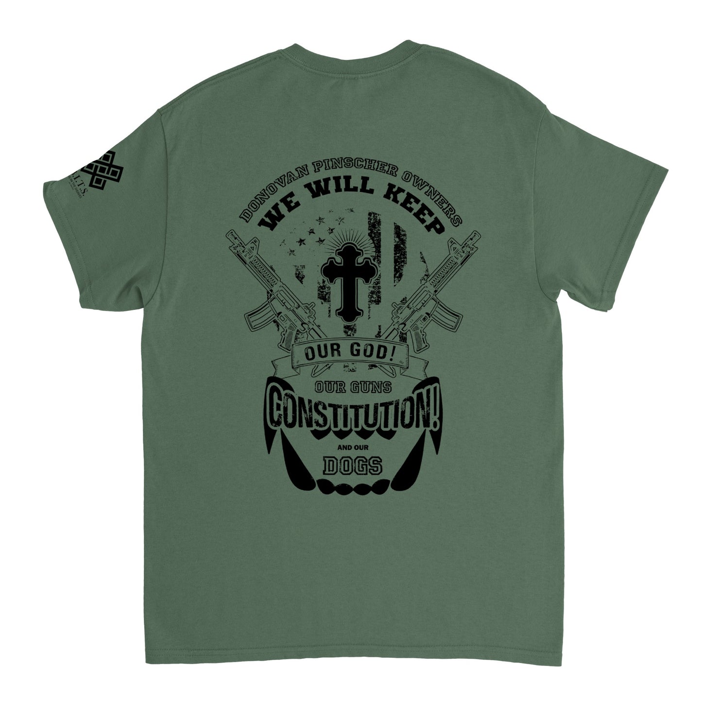 Donovan Pinscher Our Rights Will Not be Stolen, Heavyweight Unisex Crewneck T-shirt