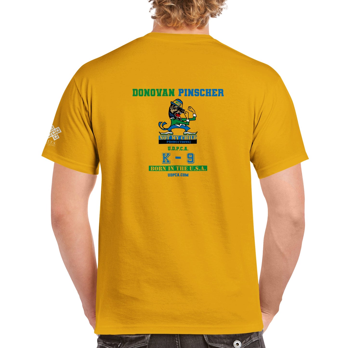 Donovan Pinscher Not My Child, Heavyweight Unisex Crewneck T-shirt