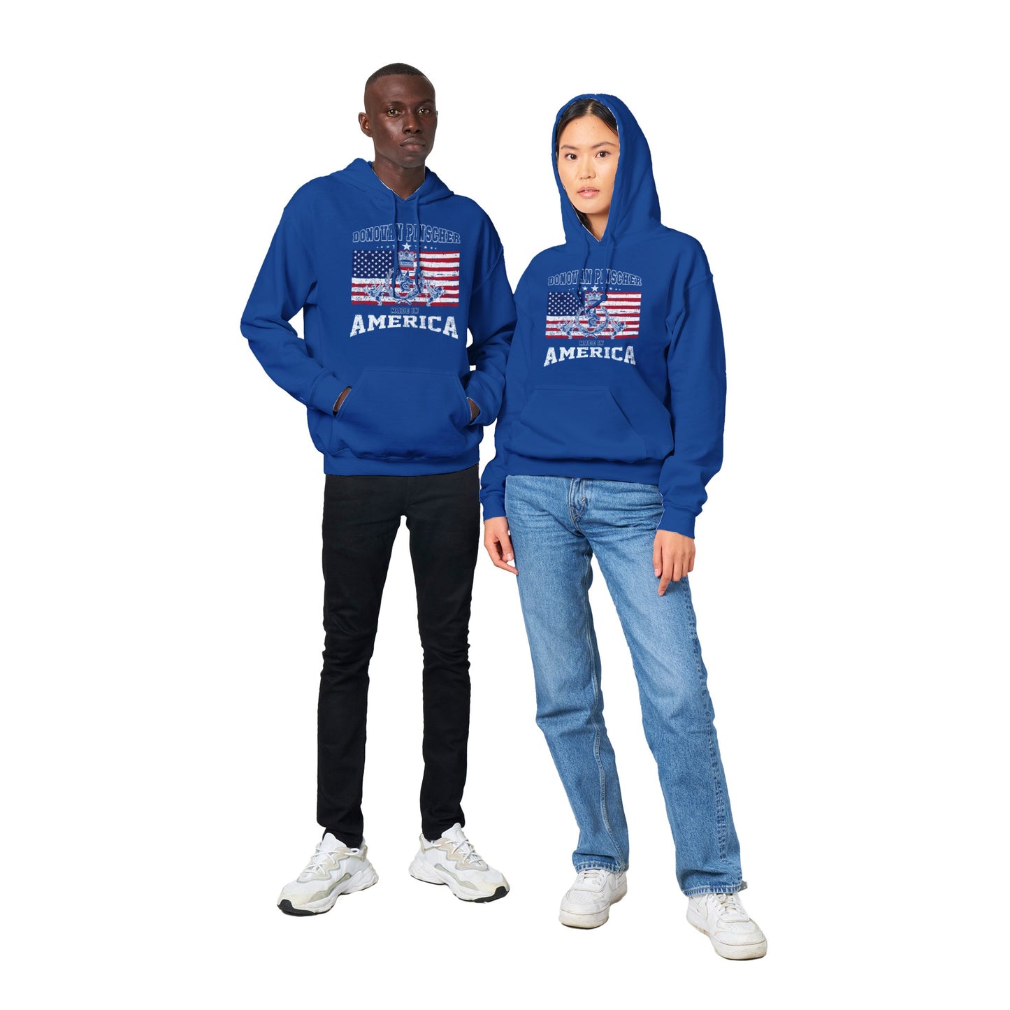 Donovan Pinscher American Made Classic Crest, Classic Unisex Pullover Hoodie