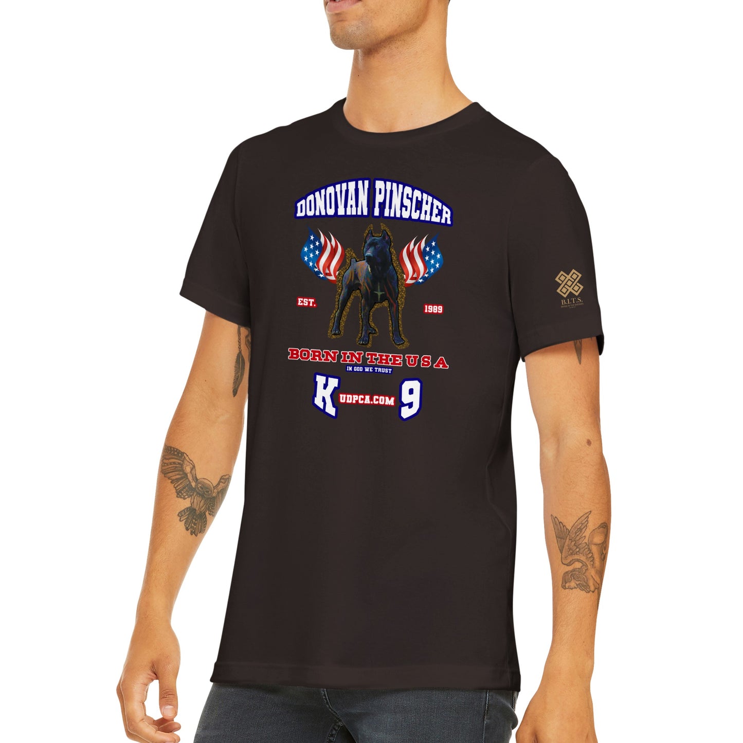 Donovan Pinscher UDPCA K-9, Classic Unisex Crewneck T-shirt