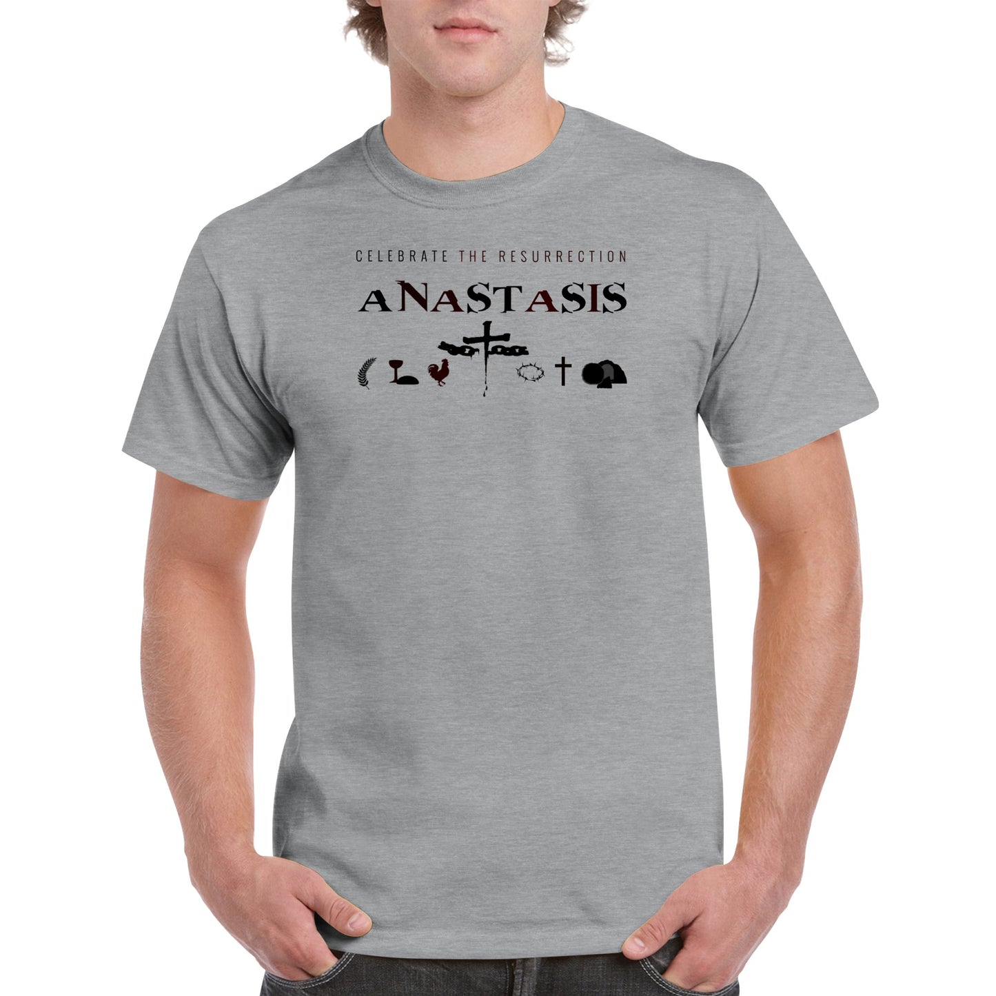 Anastasis Celebrate the Resurrection, Heavyweight Unisex Crewneck T-shirt