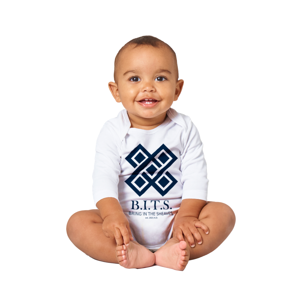B.I.T.S. Logo, Classic Baby Long Sleeve Onesies
