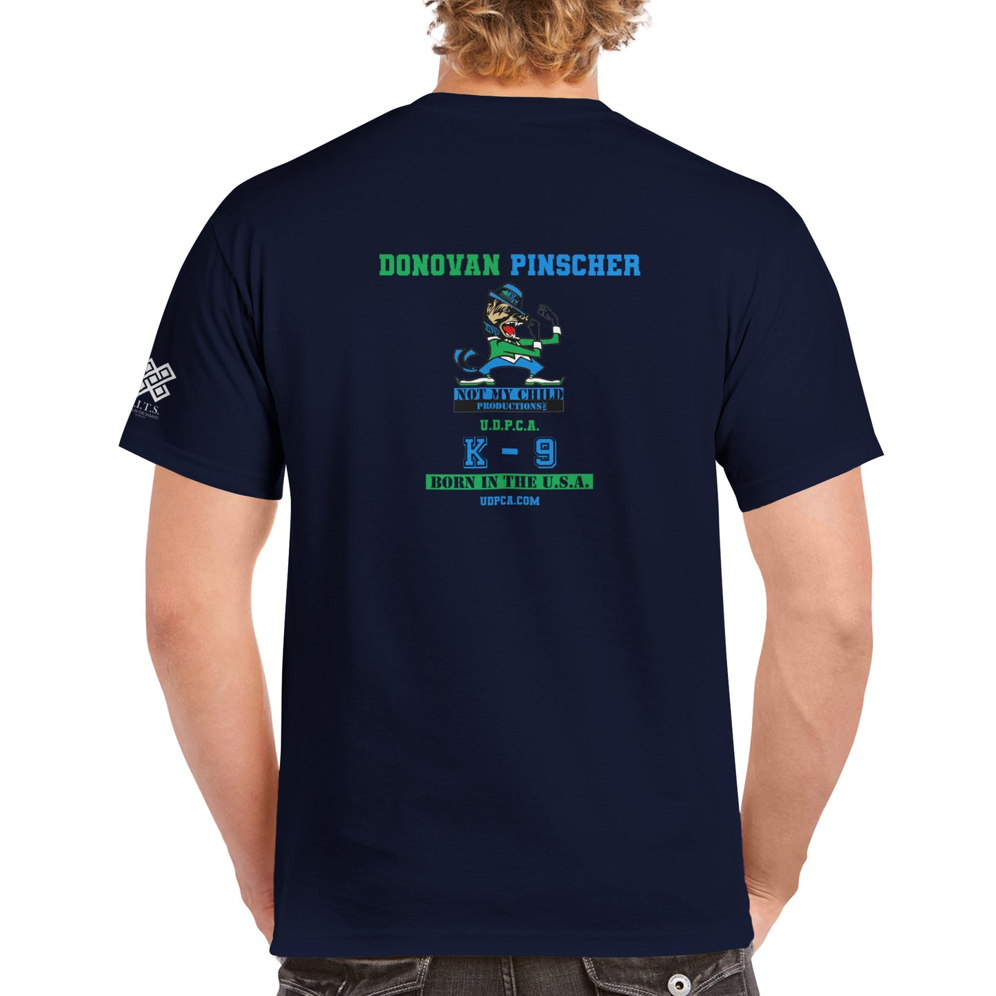 Donovan Pinscher Not My Child, Heavyweight Unisex Crewneck T-shirt