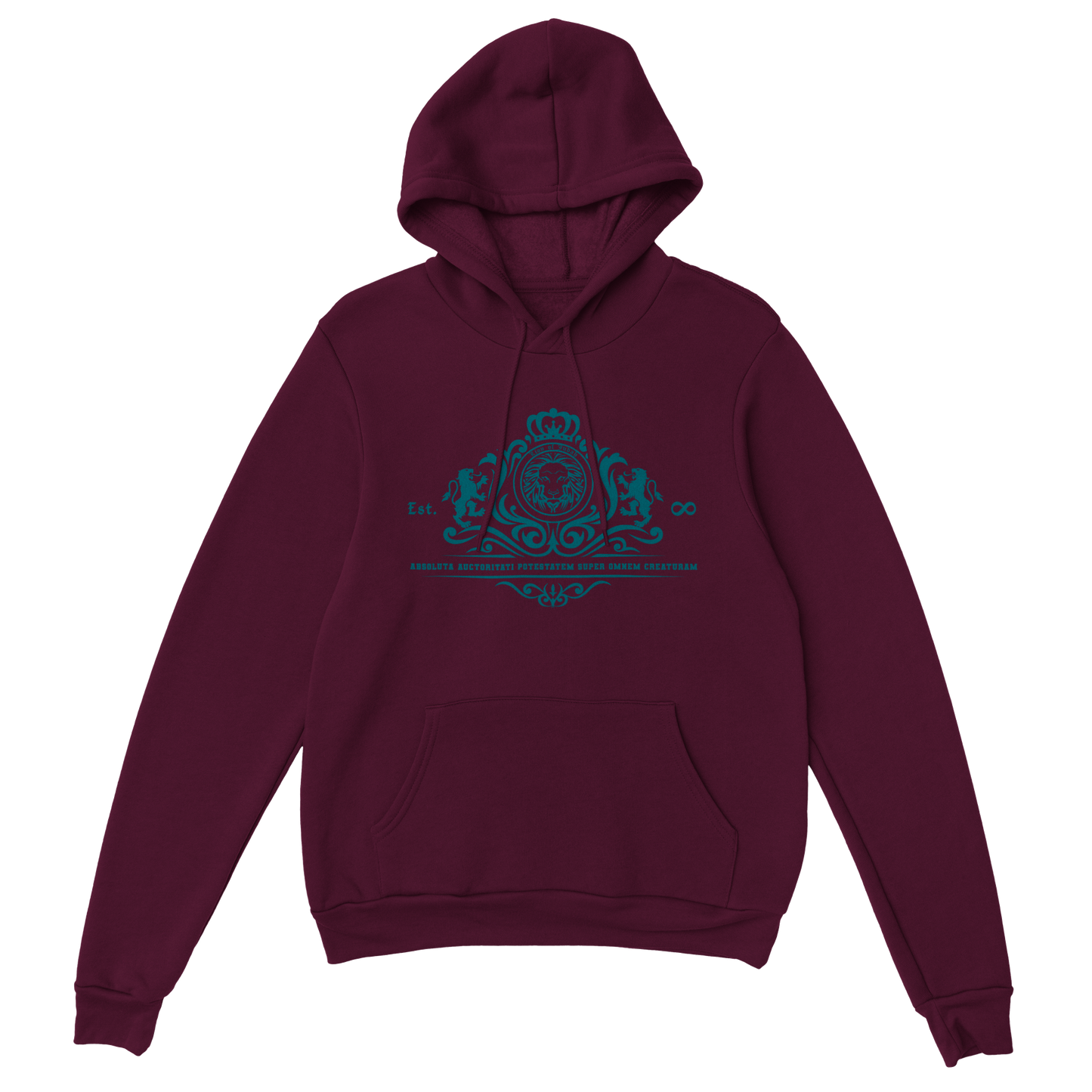Lion of Judah Stylized CRYSTAL TEAL EDITION, Classic Unisex Pullover Hoodie