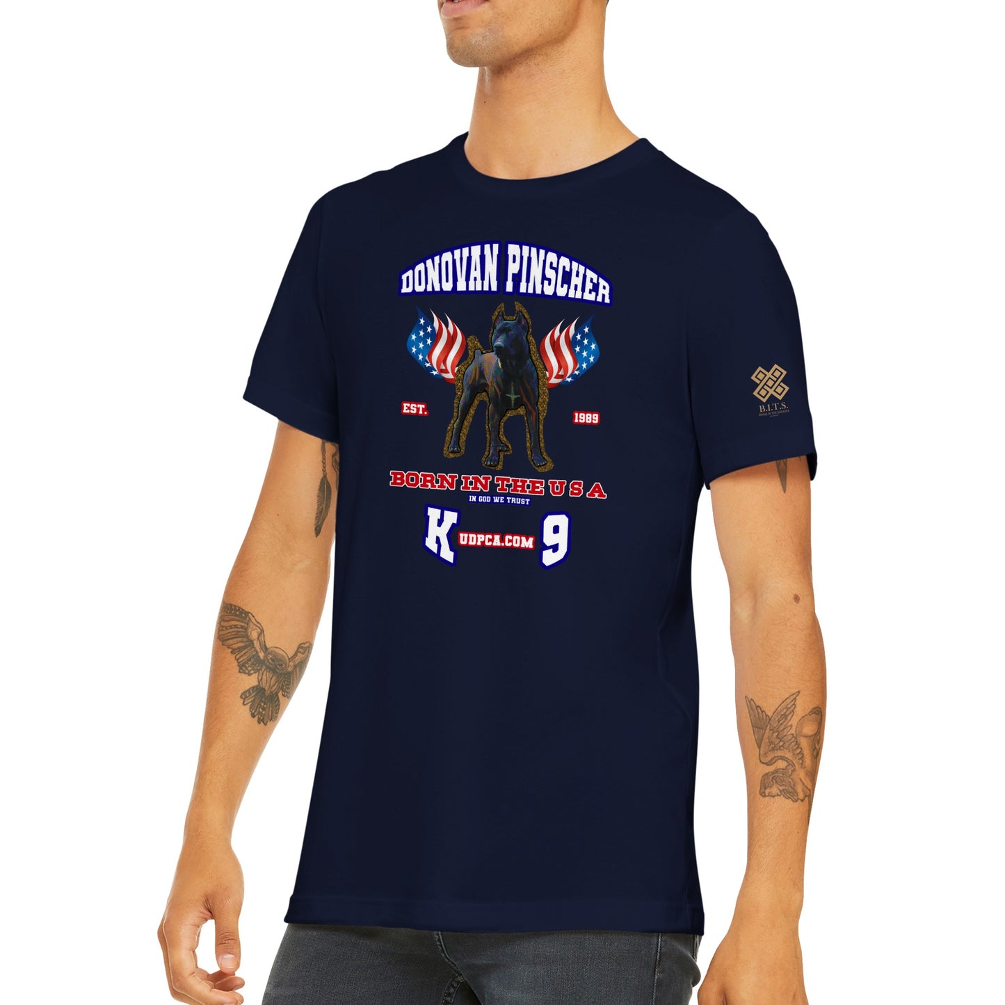 Donovan Pinscher UDPCA K-9, Classic Unisex Crewneck T-shirt