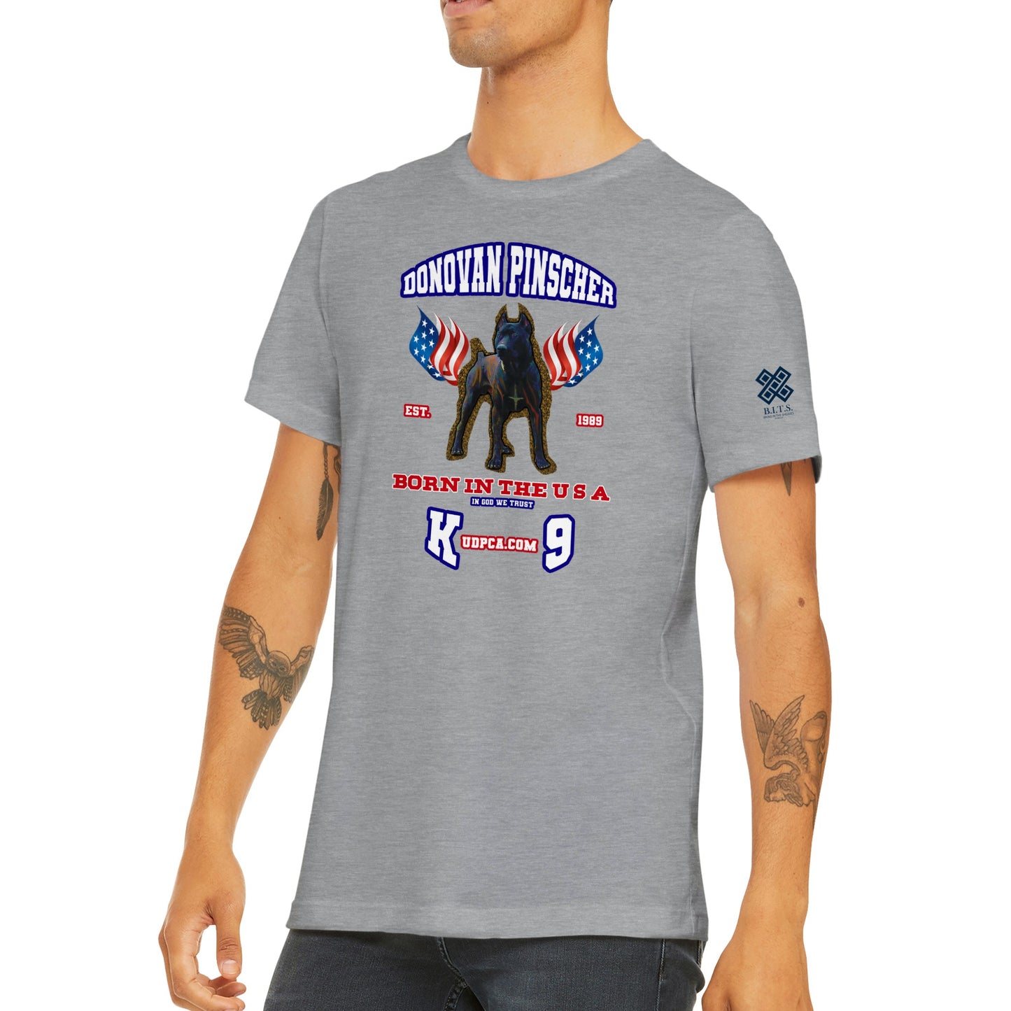 Donovan Pinscher UDPCA K-9, Classic Unisex Crewneck T-shirt
