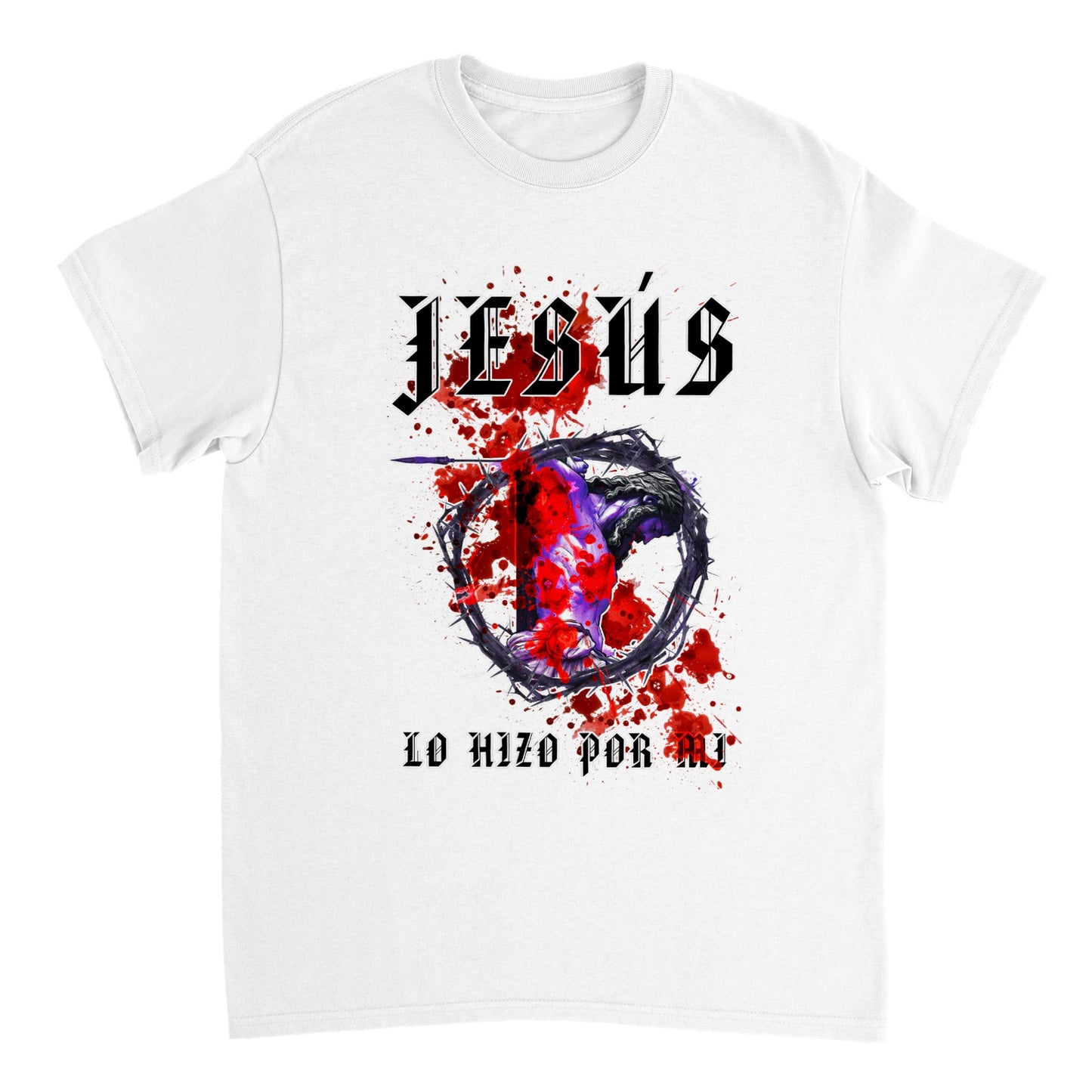 La Crucificacion Lo Hizo Por Mi, Camiseta Manga Corta Clasica - Unisexo