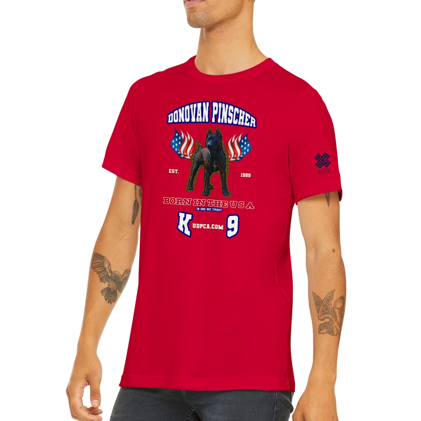 Donovan Pinscher UDPCA K-9, Classic Unisex Crewneck T-shirt