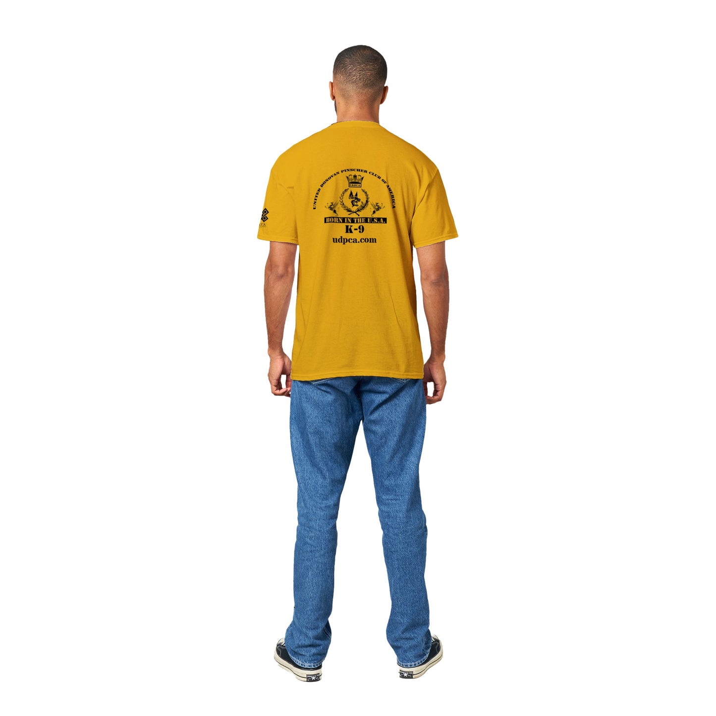 Original Donovan Pinscher Classic Logo, Heavyweight Unisex Crewneck T-shirt