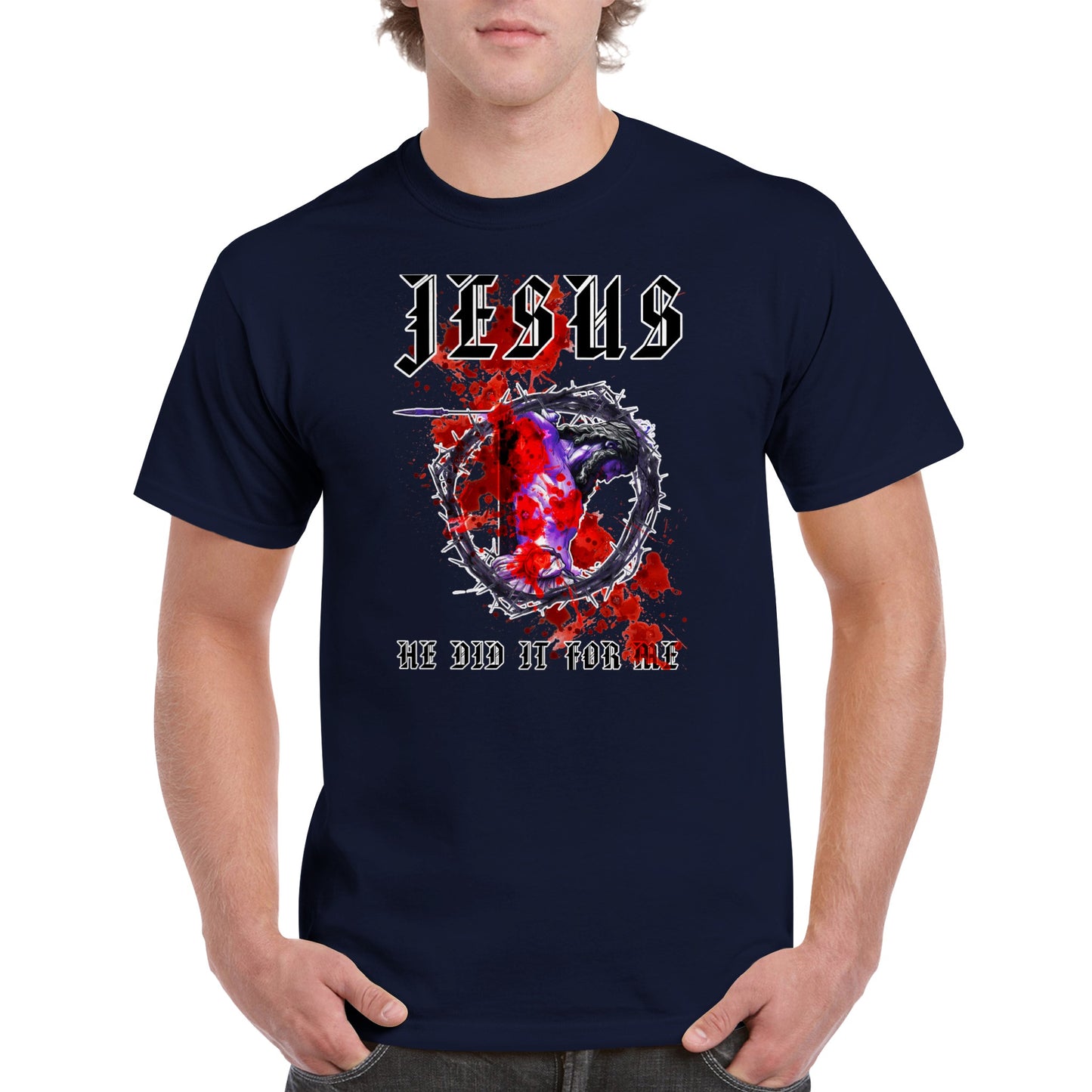 JESUS Did IT For Me, Heavyweight Unisex Crewneck T-shirt