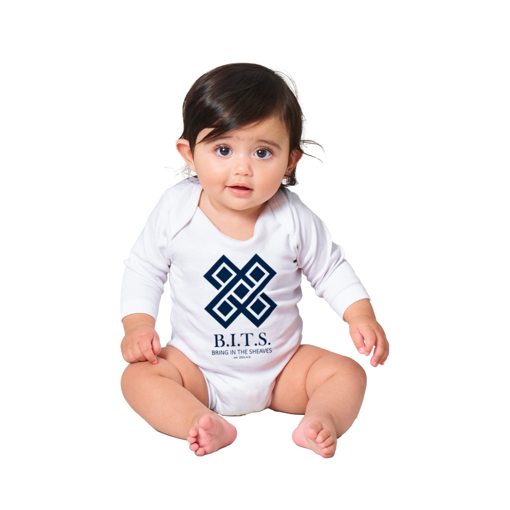B.I.T.S. Logo, Classic Baby Long Sleeve Onesies