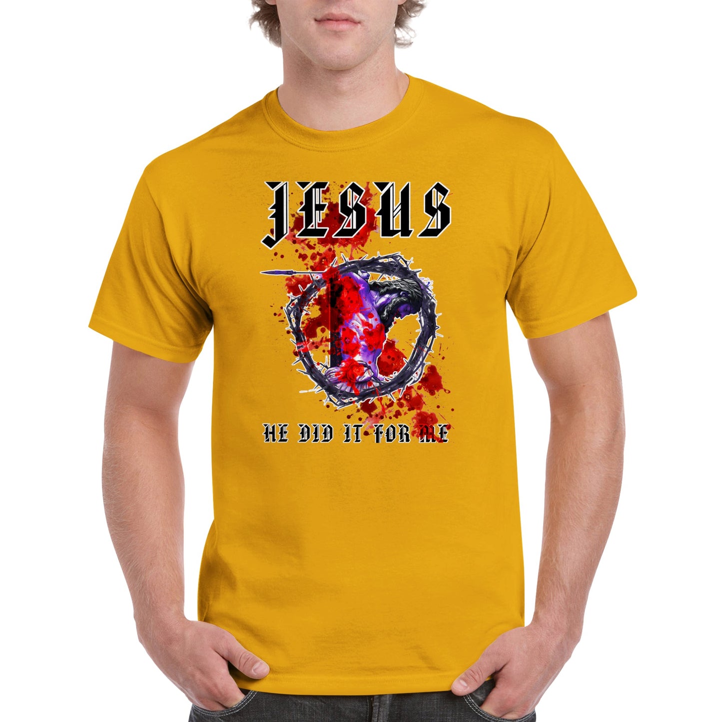 JESUS Did IT For Me, Heavyweight Unisex Crewneck T-shirt