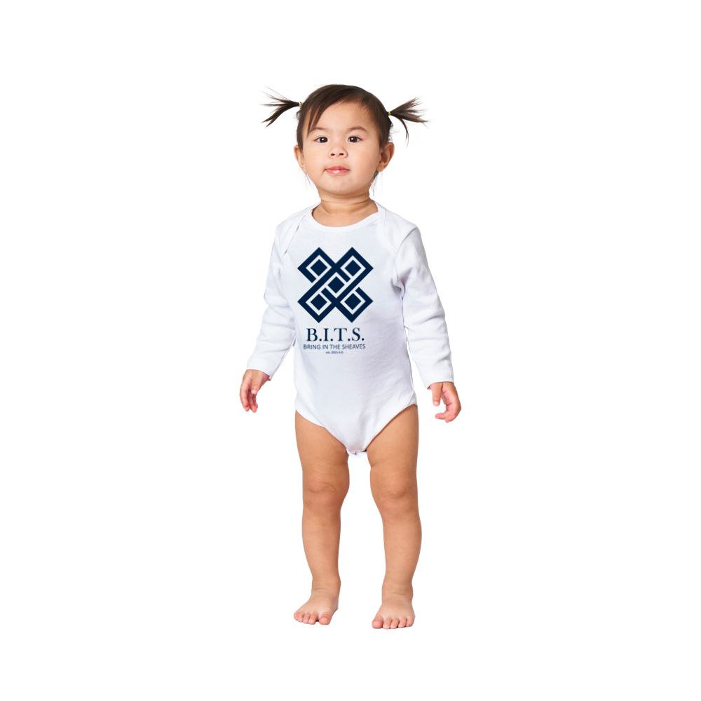 B.I.T.S. Logo, Classic Baby Long Sleeve Onesies